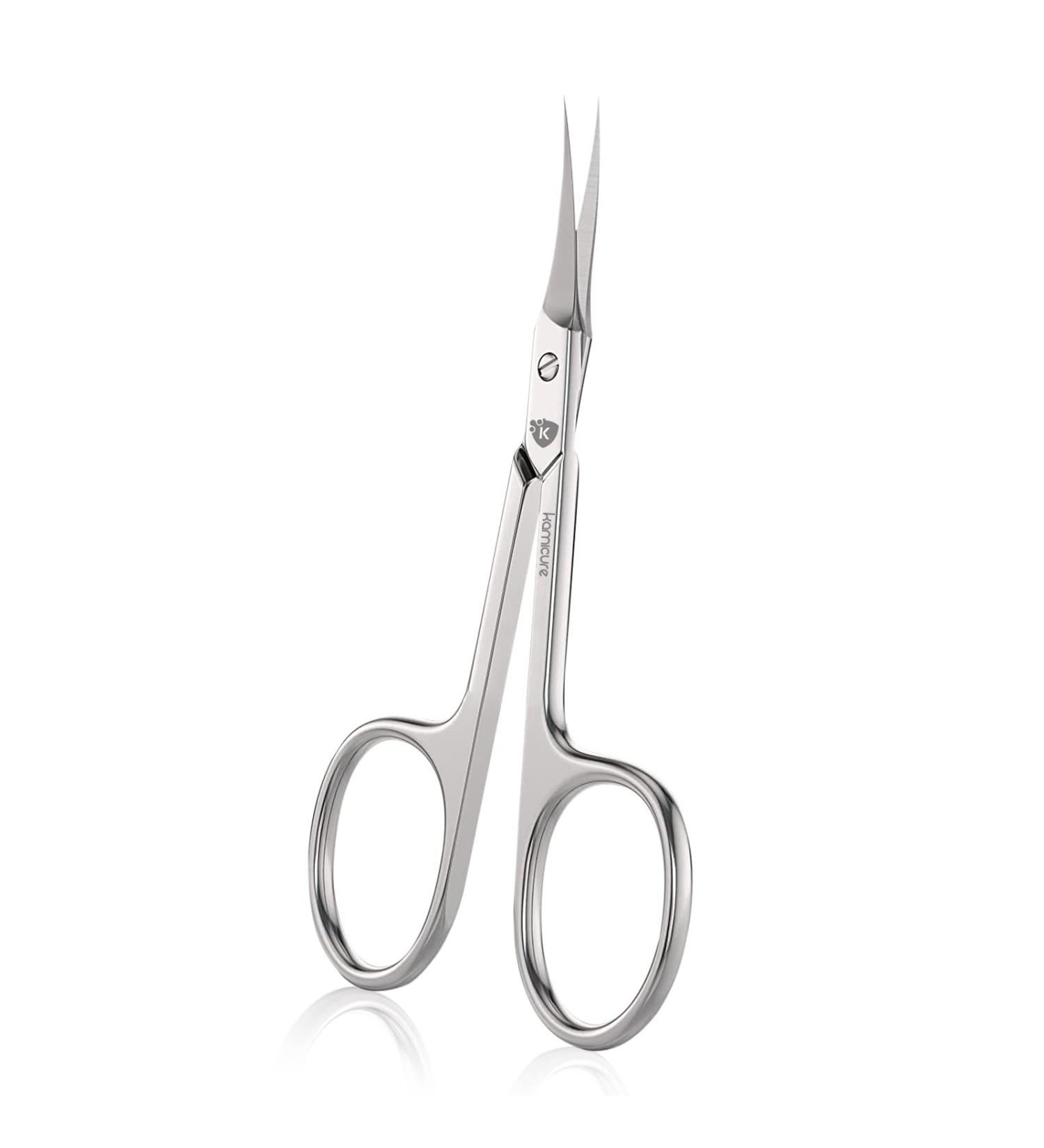 KAMICURE Extra Fine Curved Cuticle Scissors - Professional Multi-Purpose Manicure & Pedicure Tool for Men and Women - Buy Online on GoSupps.com