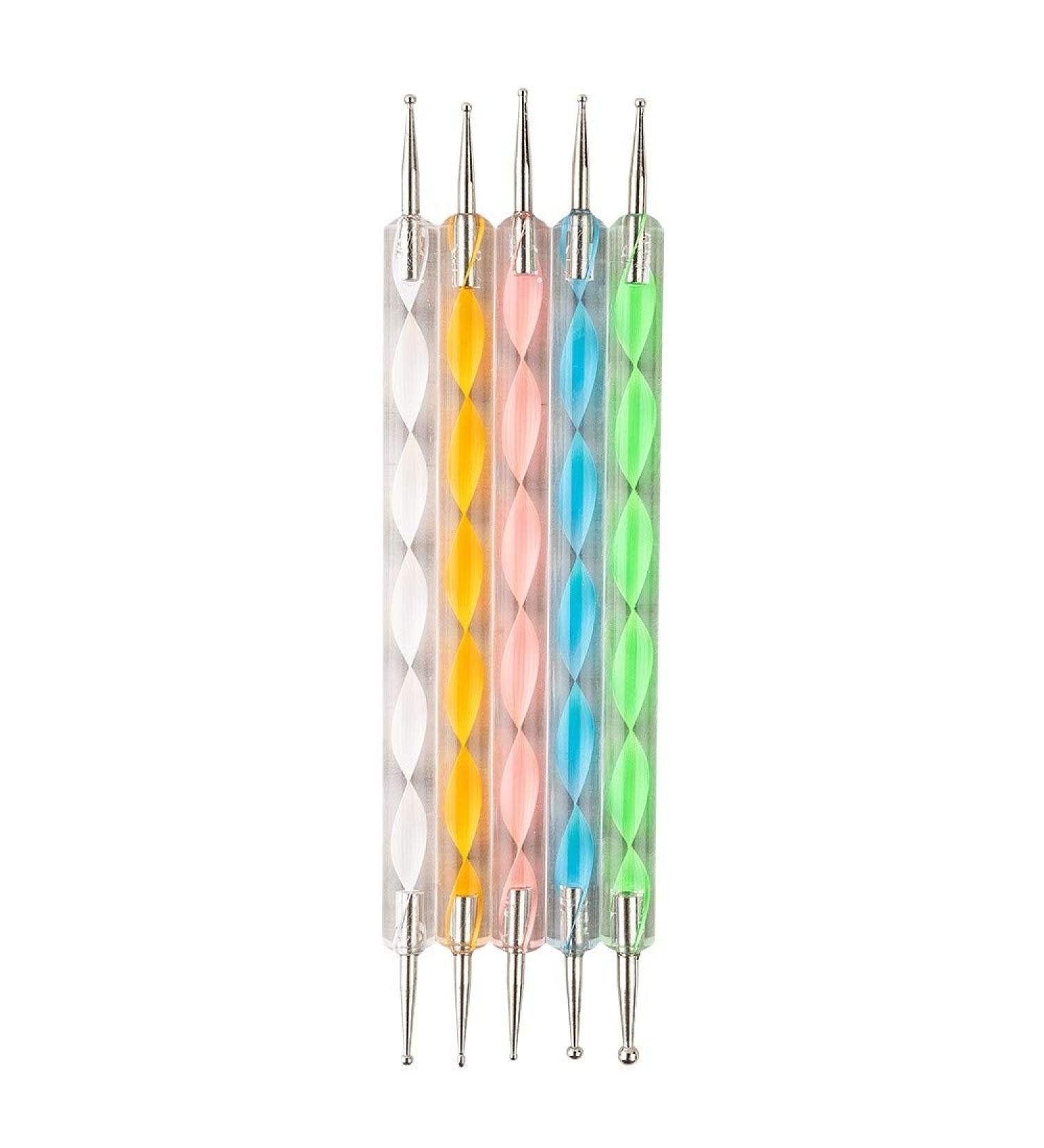 Buy Ideas with Heart Round Head Needles | 5-Piece Dotting Tools for Easy Nail Design & Art - Buy Online on GoSupps.com