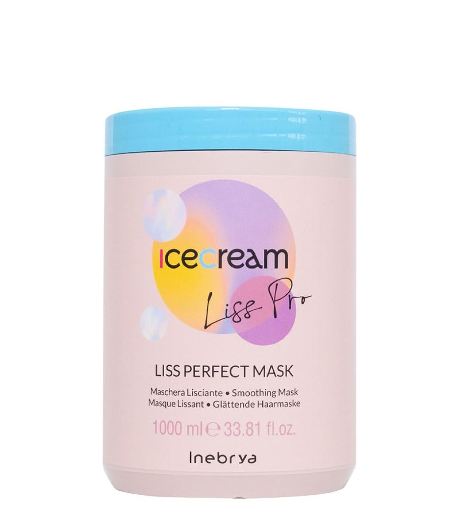 Inebrya Ice Cream Liss Pro Mask 1000ml - Buy Online on GoSupps.com