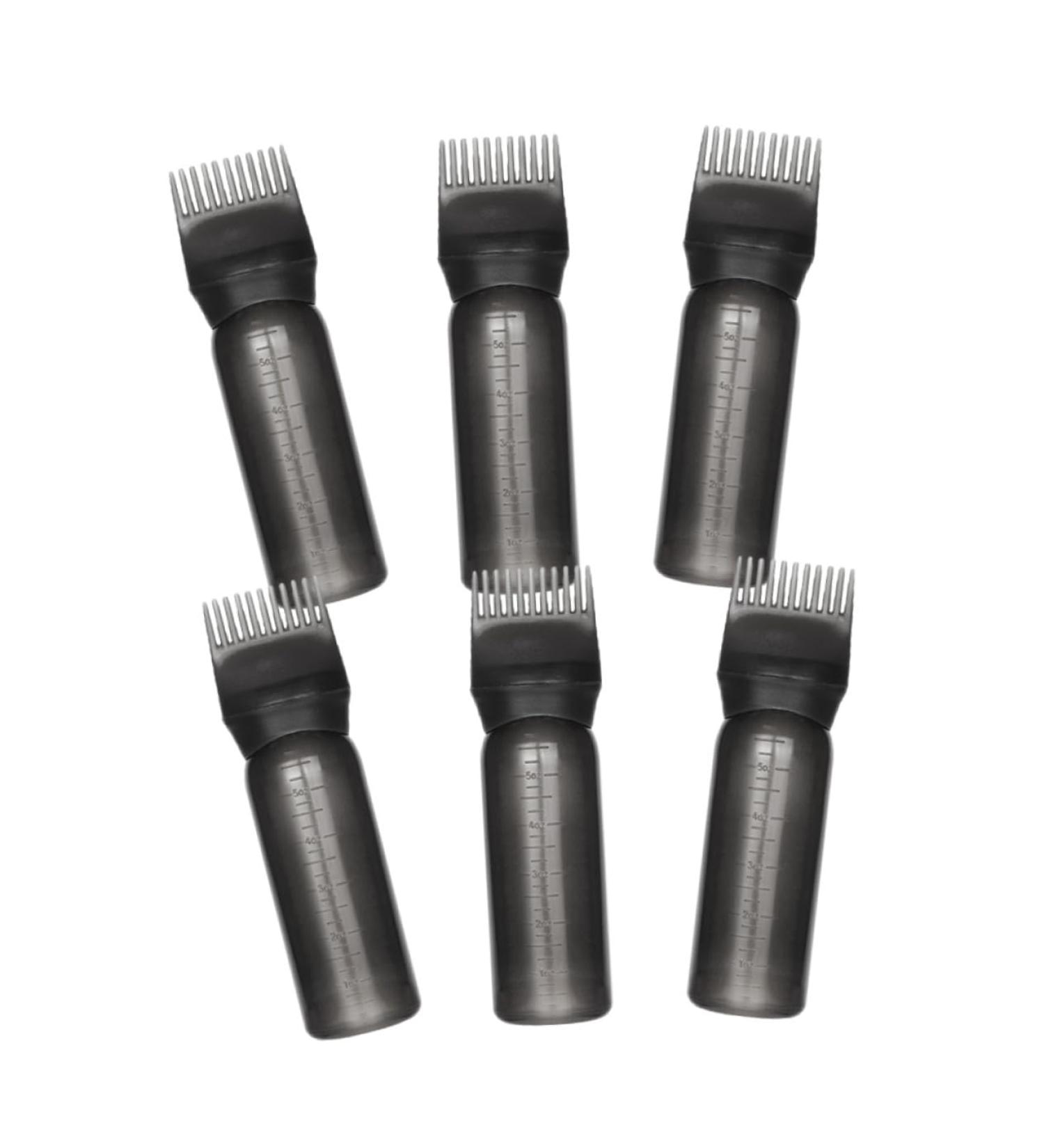 GALPADA 6 pi ces Bouteilles Applicatrices Gradu es Noires avec Peigne pour Coloration Cheveux de Flacons Pratiques pour Salon et Usage Domestique - Buy Online on GoSupps.com