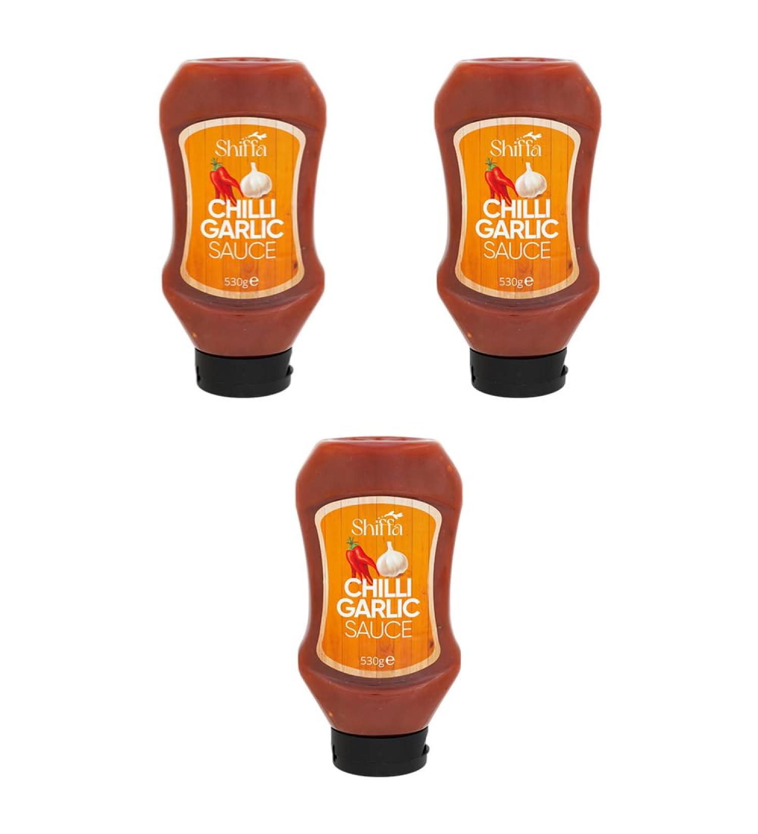 Chilli Garlic Sauce Kebab House Sauce for Burgers Pizza Chips Spreading 530gX3