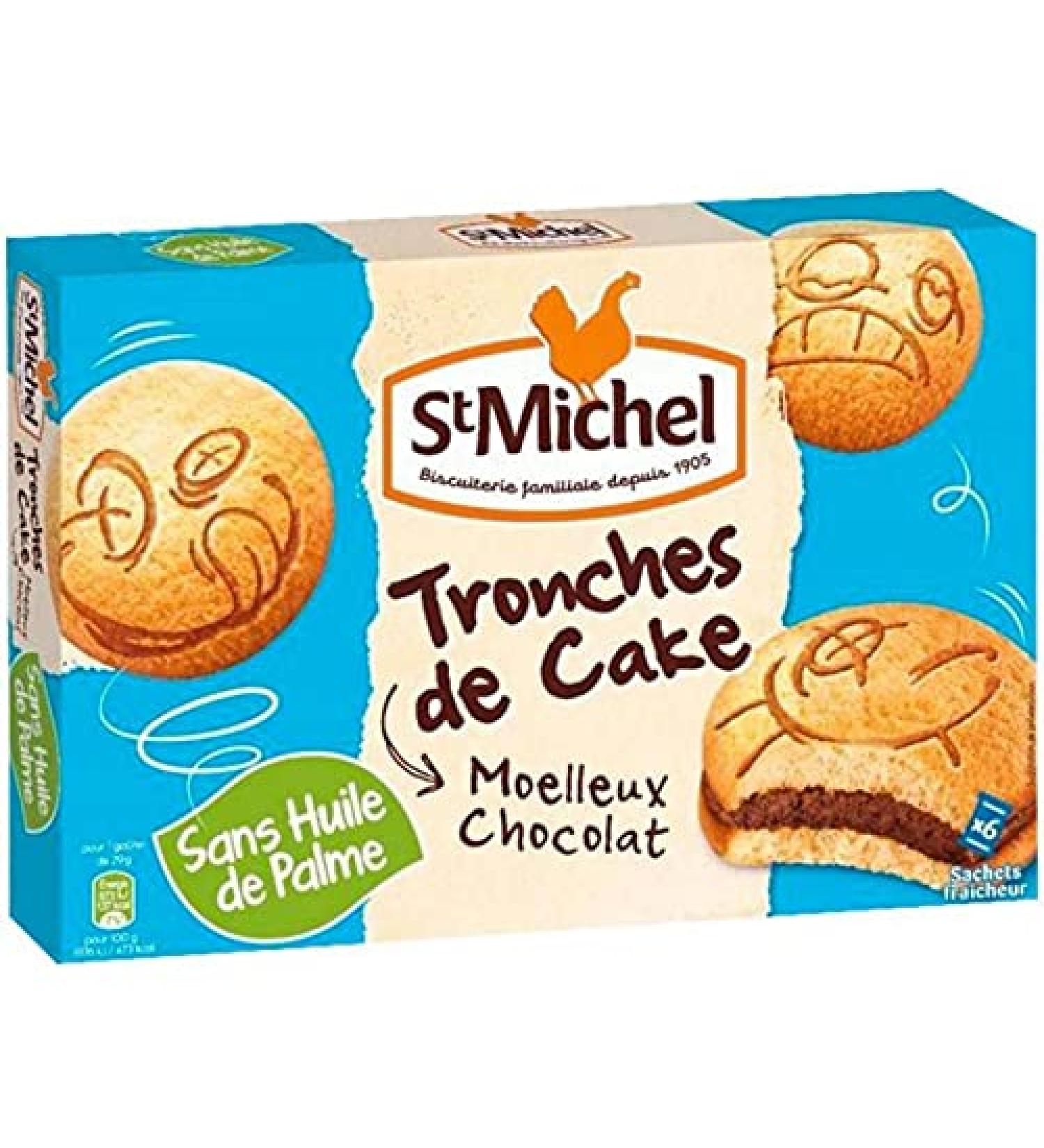St Michel Soft Chocolate Cake Slices 175g (pack of 3)