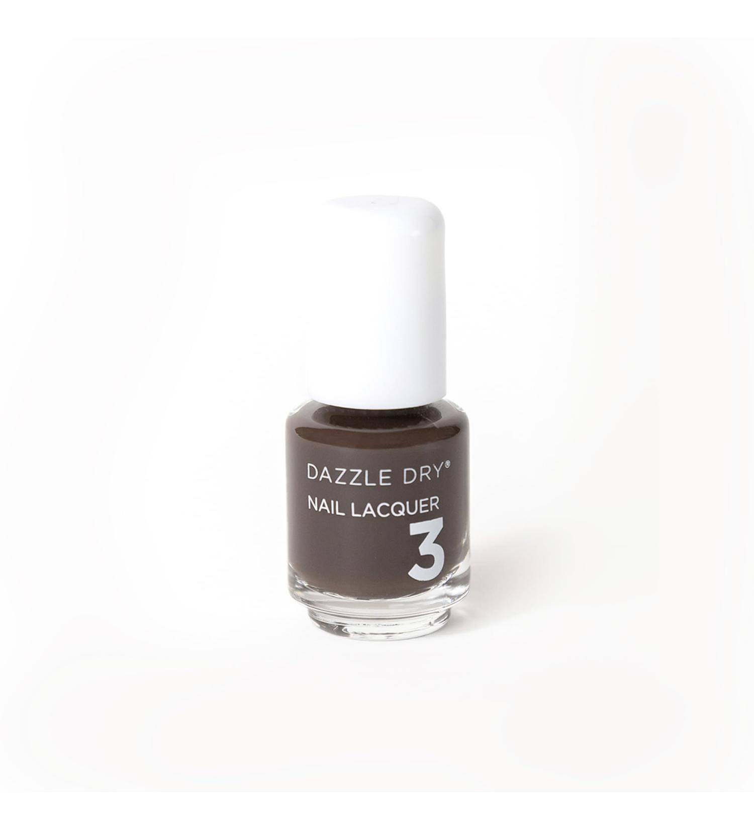 Dazzle Dry Nail Mini Lacquer Step 3 - Sequoia | Dark Chocolate Brown Nail Polish for Full Coverage (0.17 fl oz) - Buy Online Now - Buy Online on GoSupps.com