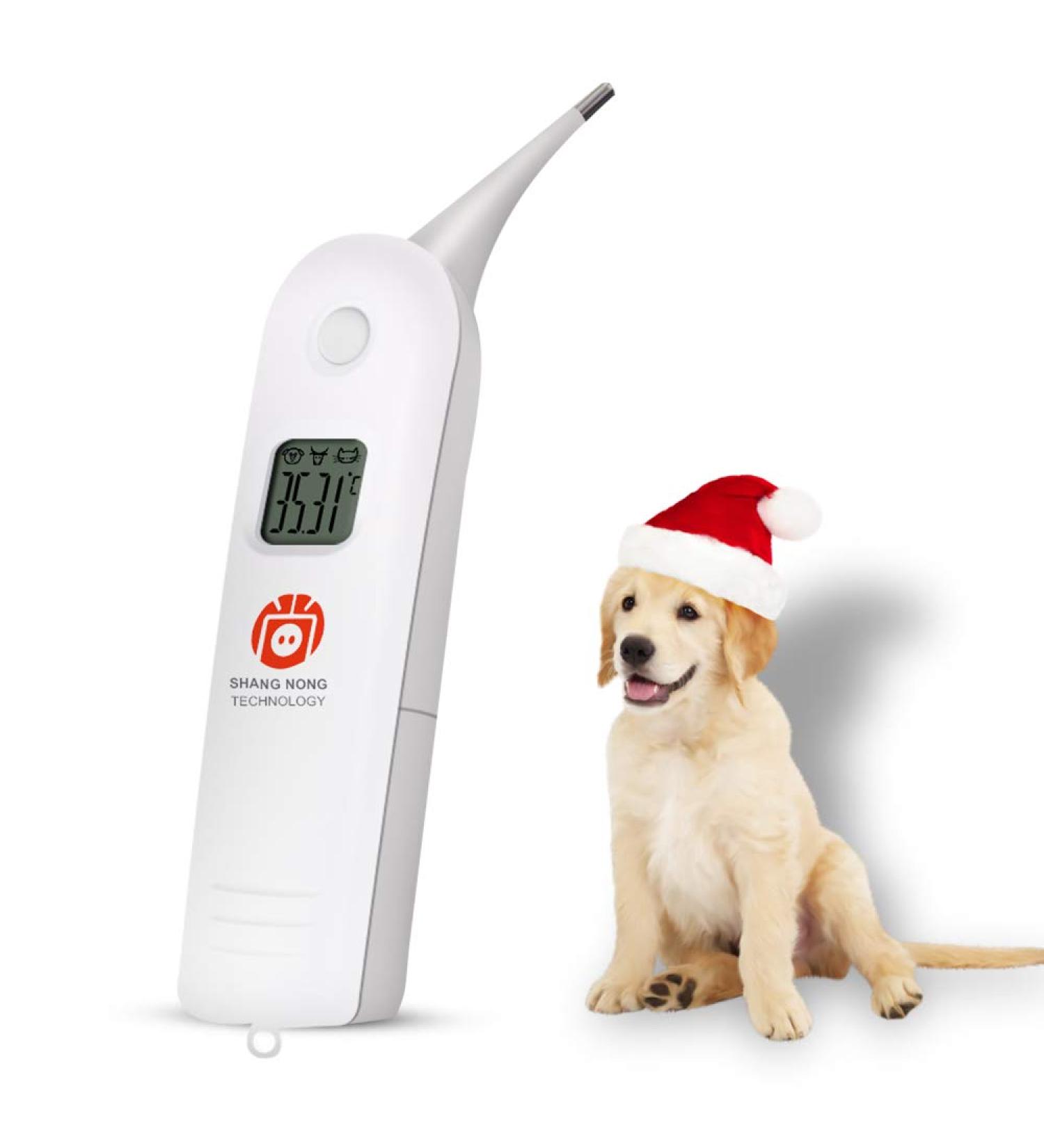 Hurinan Animal Electronic Thermometer Pet Thermometer Digital Thermometer is a Fast Rectal Thermometer for Dogs Cats Horses Livestock Pet Clinic - Buy Online on GoSupps.com