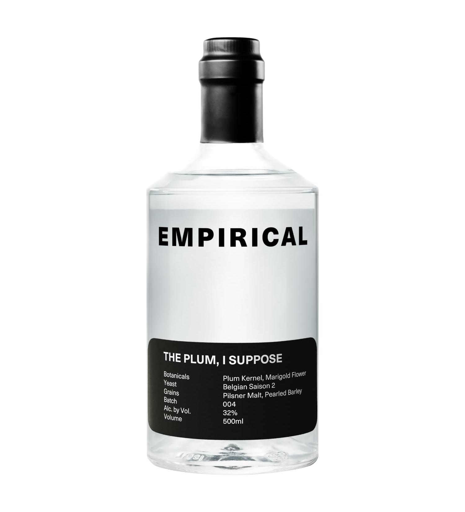 EMPIRICAL - The Plum I Suppose An Exploration Plum Kernels Bring Marzipan Flavours Combined With Marigold Kumbuca Resembling Plum Skins 32% ABV. 50cl - Buy Online on GoSupps.com