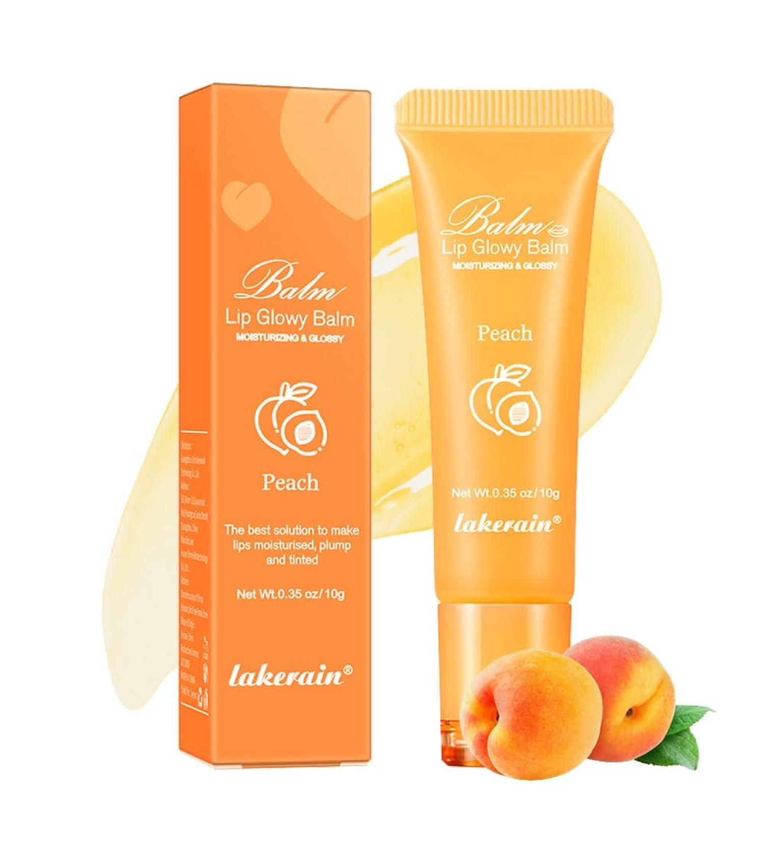 UNYOKE Lip Glowy Balm 01# Peach - Moisturizing Plumping Lip Gloss & Sleeping Mask | Long Lasting Repair for Lip Lines | Buy Internationally - Buy Online on GoSupps.com