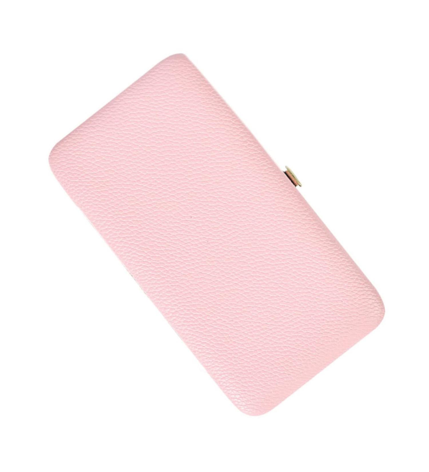 Minkissy Tweezers Storage Box | Pink Leather Case for Eyebrow & Makeup Tools | Fall Prevention Container 18x9.8cm - Buy Online on GoSupps.com