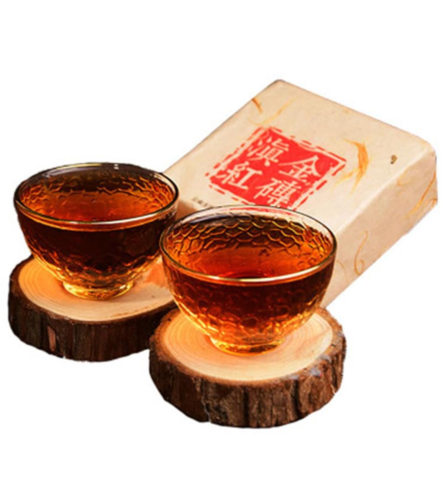 ans d'arbre ancien Golden Buds Dian Hong Yunnan Brique de th noir 250g