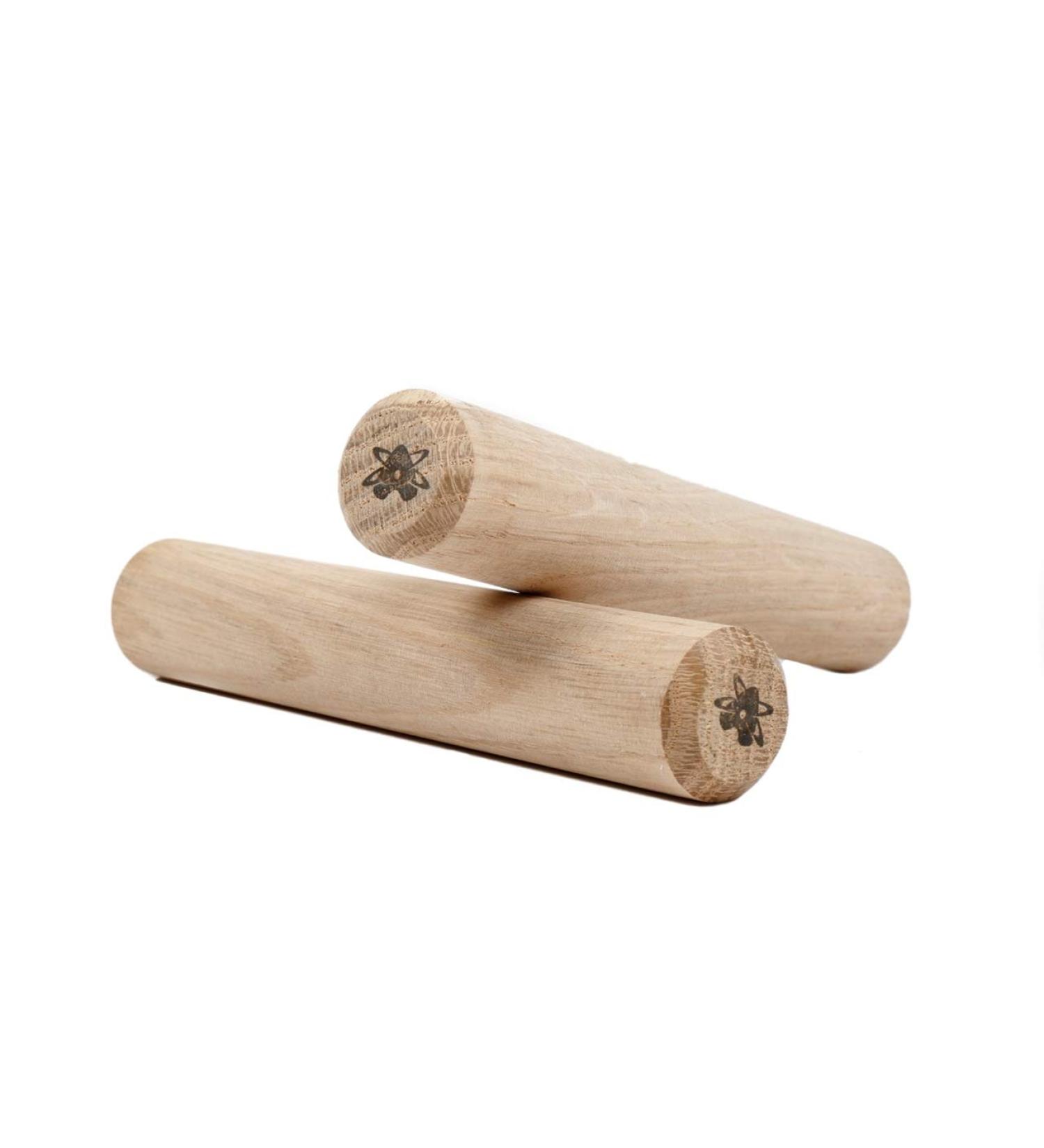 Atomik Climbing 2 Hard Wood Pegs for Peg Boards, Grip and Strength Training
