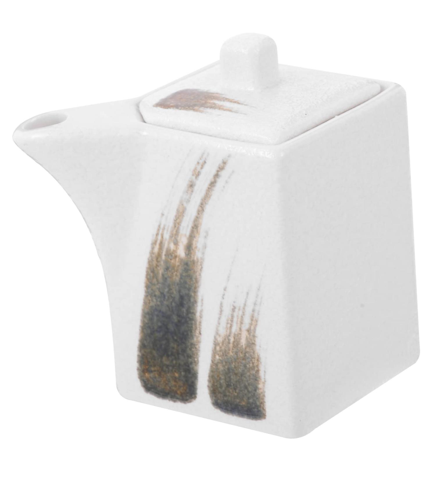 ABOOFAN Ceramic Sauce Vinegar Pot Vinegar Pouring Bottle Vinegar Canister Vintage Soy Sauce Dispenser Dressing Dispenser Bottle Shoyu Soy Sauce Bottle Sauce Jar Ceramics White Mini Oil 9.2X7.5X6CM White - Buy Online on GoSupps.com
