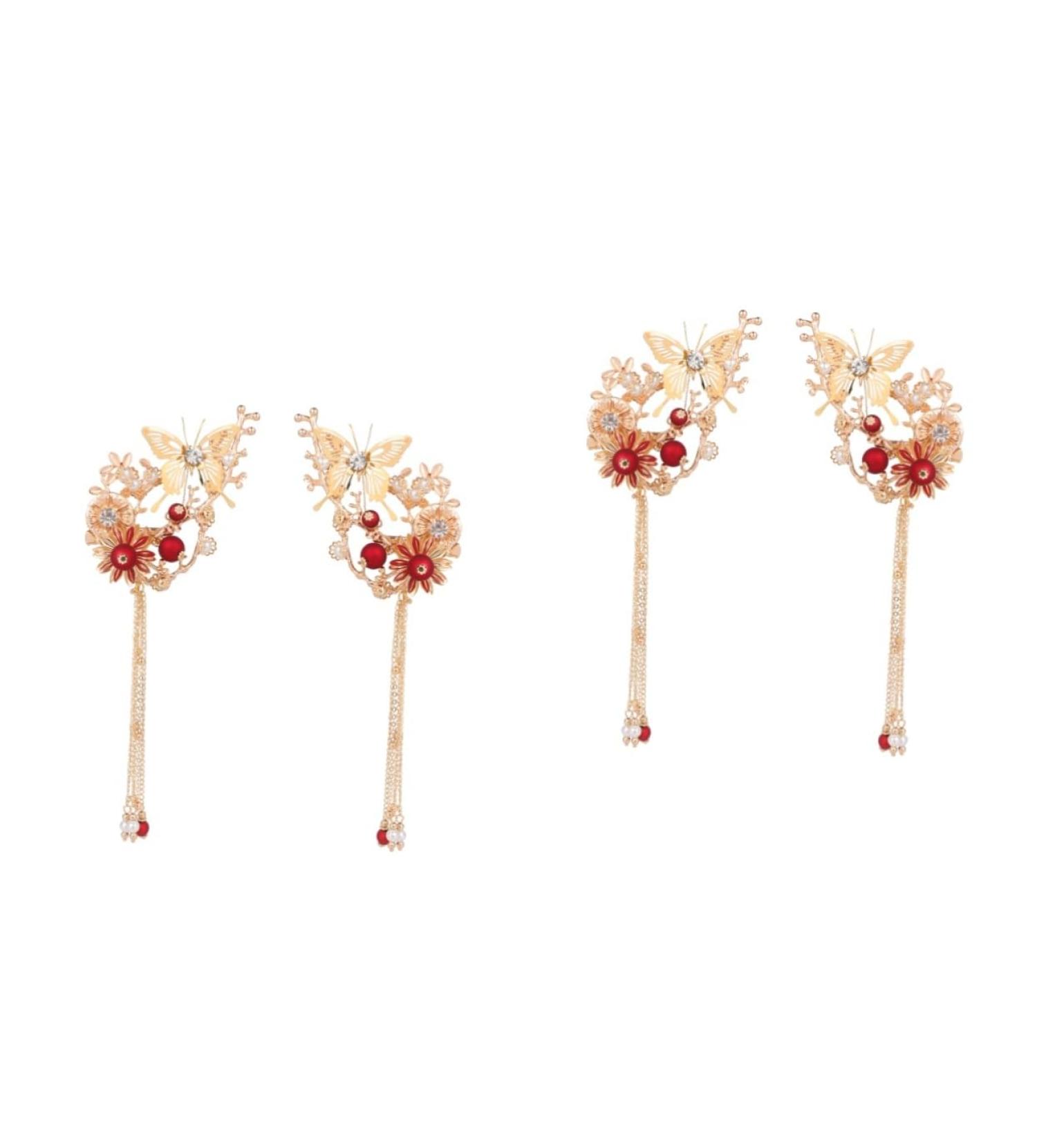 Beavorty 2 Pairs Kimono hair clip kimono hair accessories for women metal hair clips for women retro hair clips Chinese Style Hair Clips hair assecories for women Chignon girl China bride - Buy Online on GoSupps.com