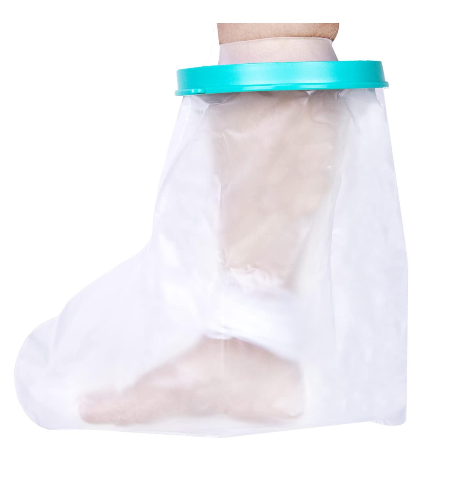 Waterproof Foot Protector for Adults - Reusable Shower Coating for Casts & Bandages | Plaster Protection for Toe Ankle Leg | International Shipping - Buy Online on GoSupps.com