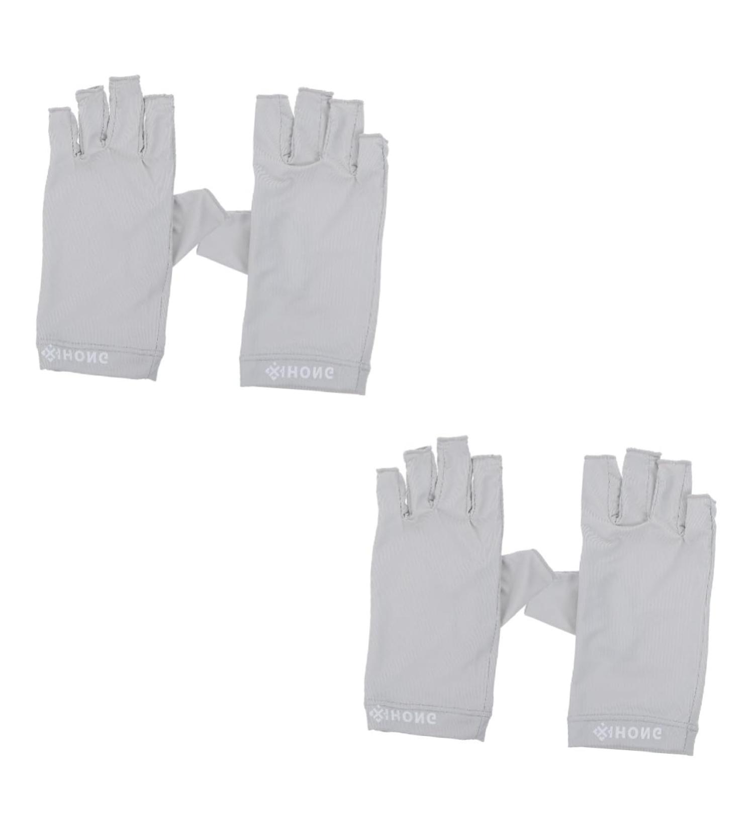 FRCOLOR 2 Pairs UV Gloves Manicure Gloves Fingerless Gloves for Women UV Protection Nail Gel Women's Gloves Nail Lamp Light UV Hand Protection Nail Gloves Anti-UV Shield Fabric - Buy Online on GoSupps.com