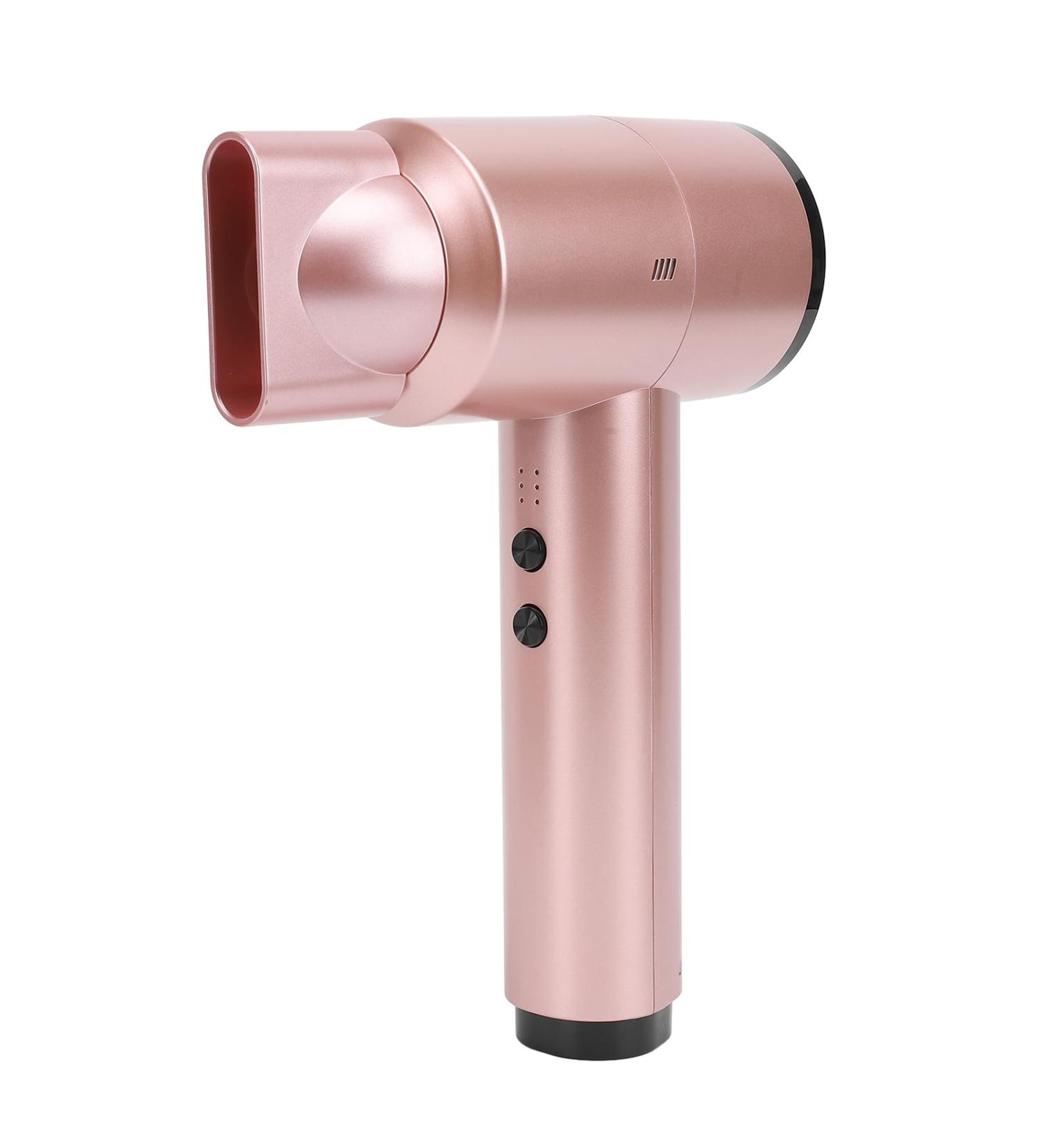 Travel Hair Dryer - Cordless Fast Drying Blow Dryer with 6 Speed Adjustment | Portable Rose Gold Hairdryer for Home & Camping (US Plug - Buy Online on GoSupps.com