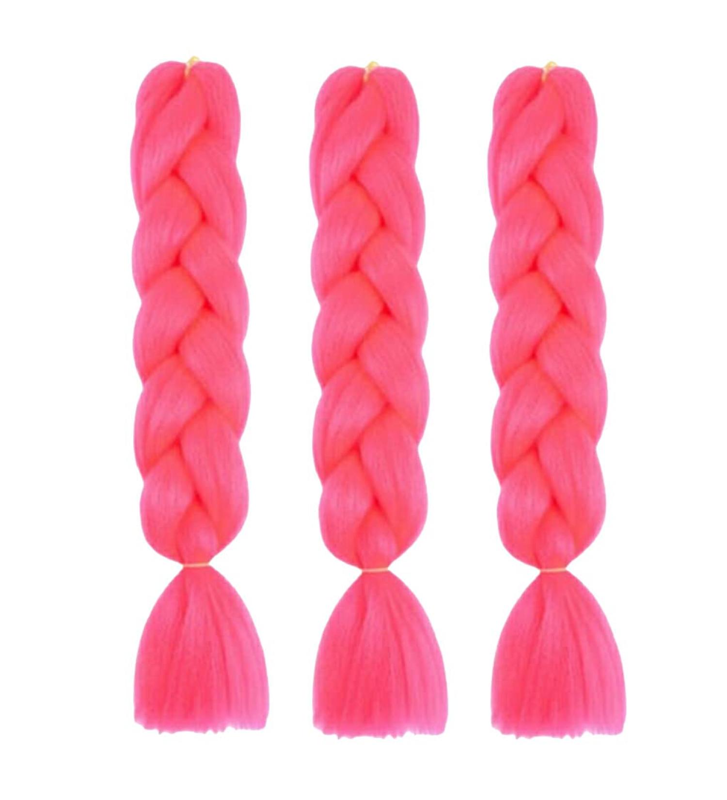 YUSSEQDD Braiding-Style Hair Extensions Wig Hair Synthetic Braids Barber Accessories Pink - Buy Online on GoSupps.com