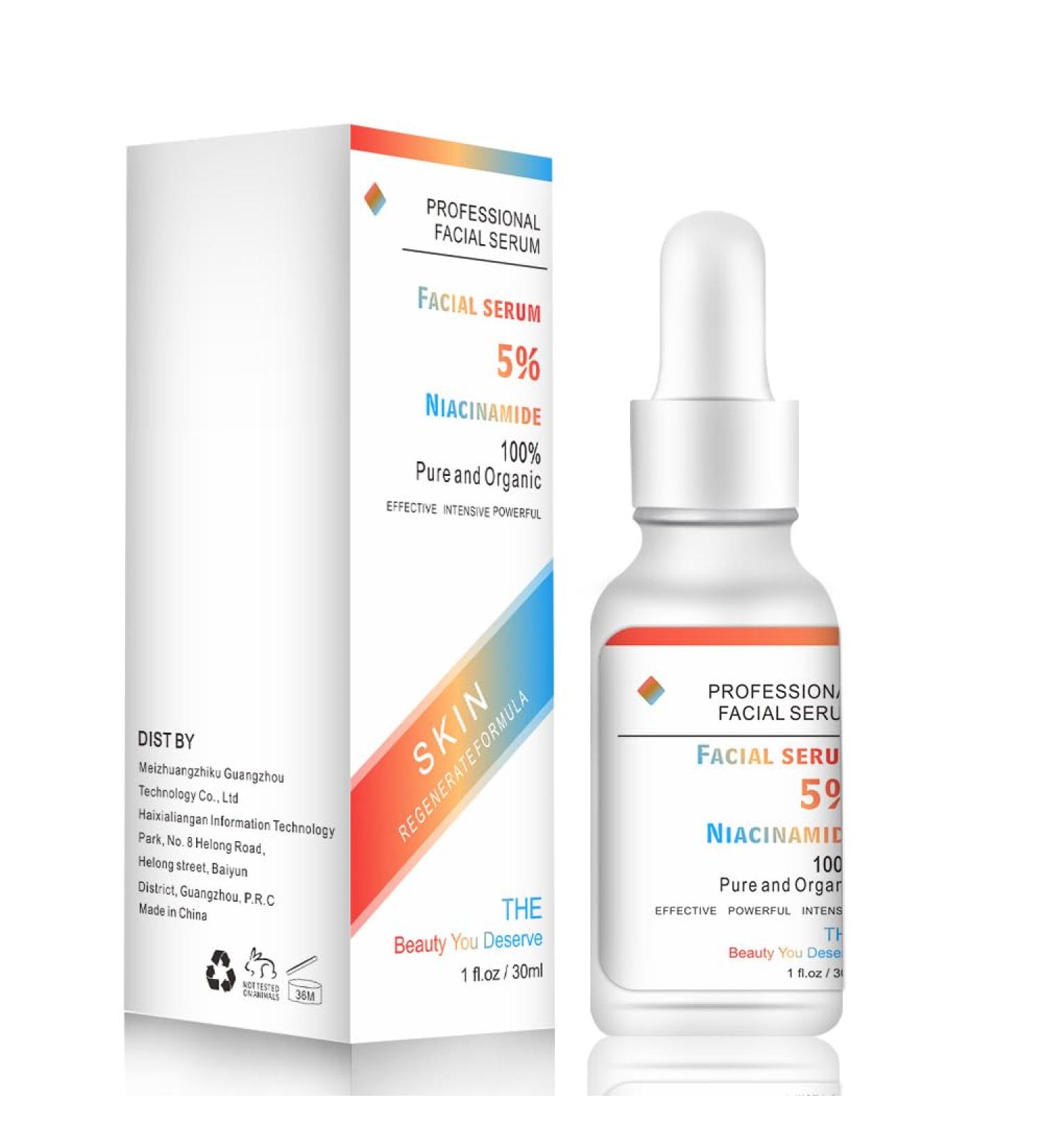 Niacinamide Serum for Face | Anti-Aging with 5% Niacinamide & Hyaluronic Acid | Moisturizing Brightening Reduces Dark Spots & Fine Lines - 1oz - Buy Online on GoSupps.com