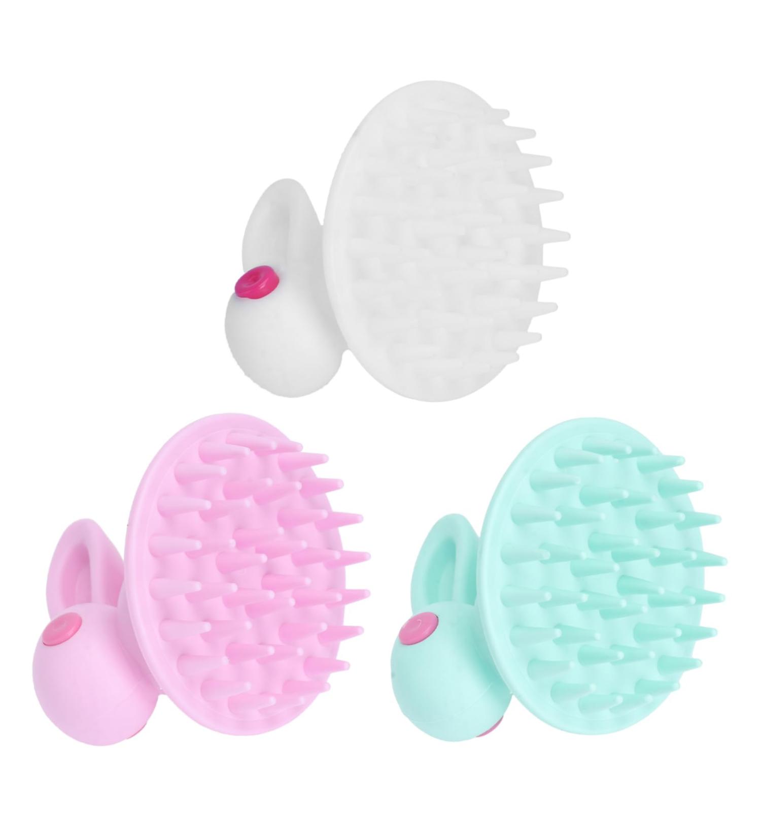 Beatifufu 3-Piece Scalp Massage & Hair Cleaning Brush Set - Enhance Your Hair Care Routine with Relaxing Scalp Massage & Deep Cleansing - Buy Online on GoSupps.com