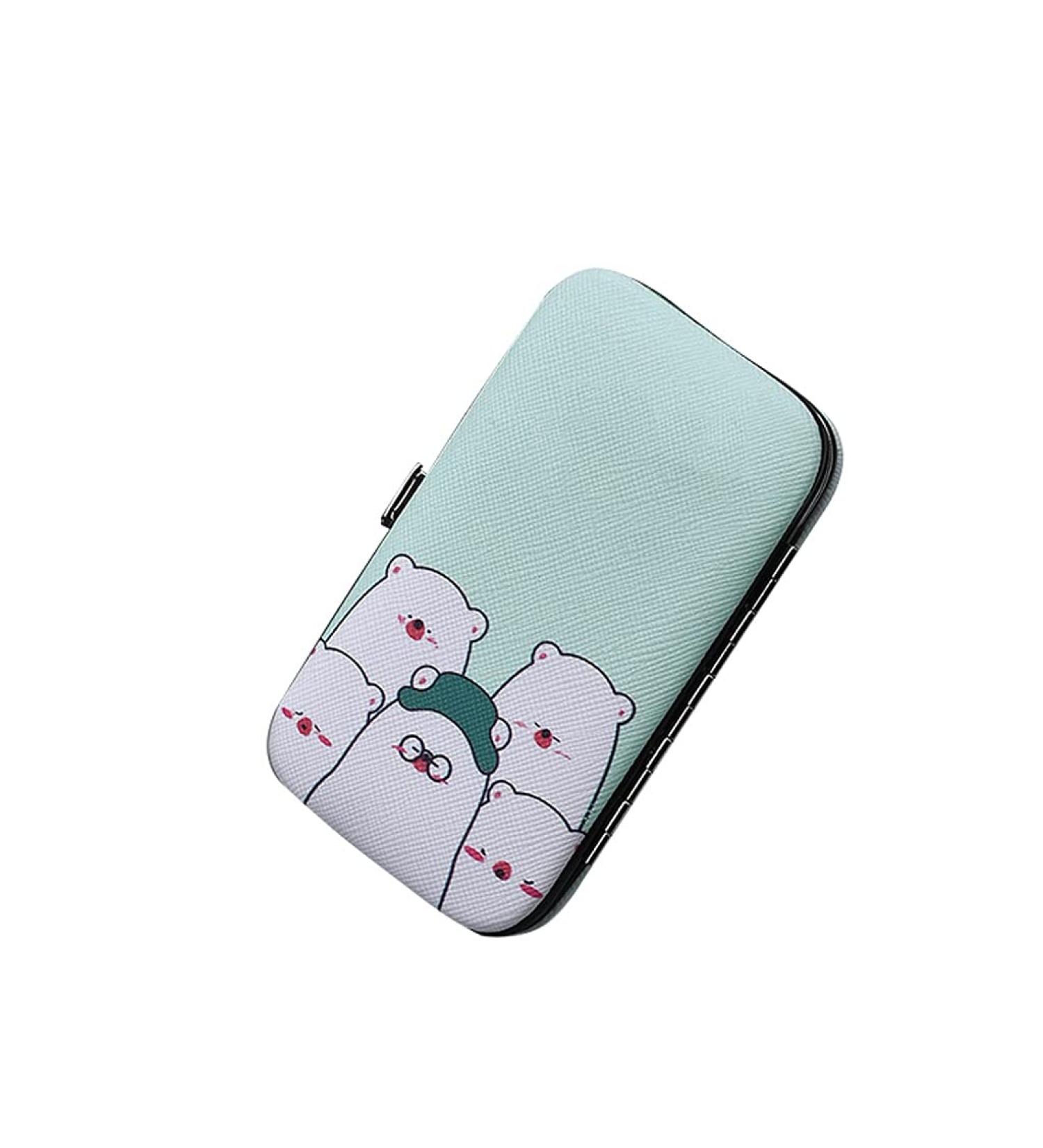 Manicure Set Beauty Manicure Nail File Nail Clipper Tool Ladies Portable Personal Care Set 7 Pieces Traveling Manicure Nail Clippers Kit (Color : Green) - Buy Online on GoSupps.com