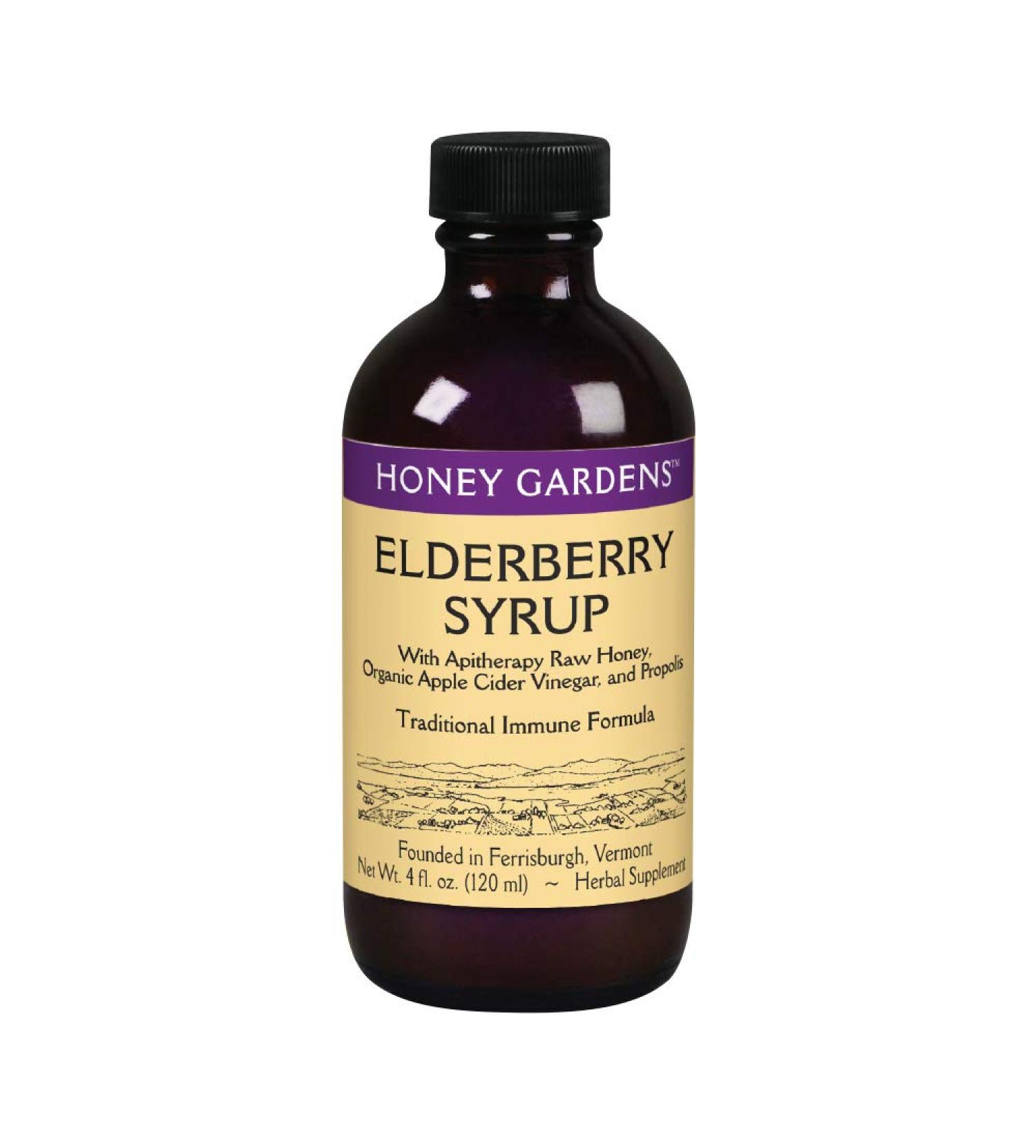 Honey Gardens Elderberry Extract - 4 Fl Oz | Immune Support & Natural Honey Blend - Buy Online on GoSupps.com