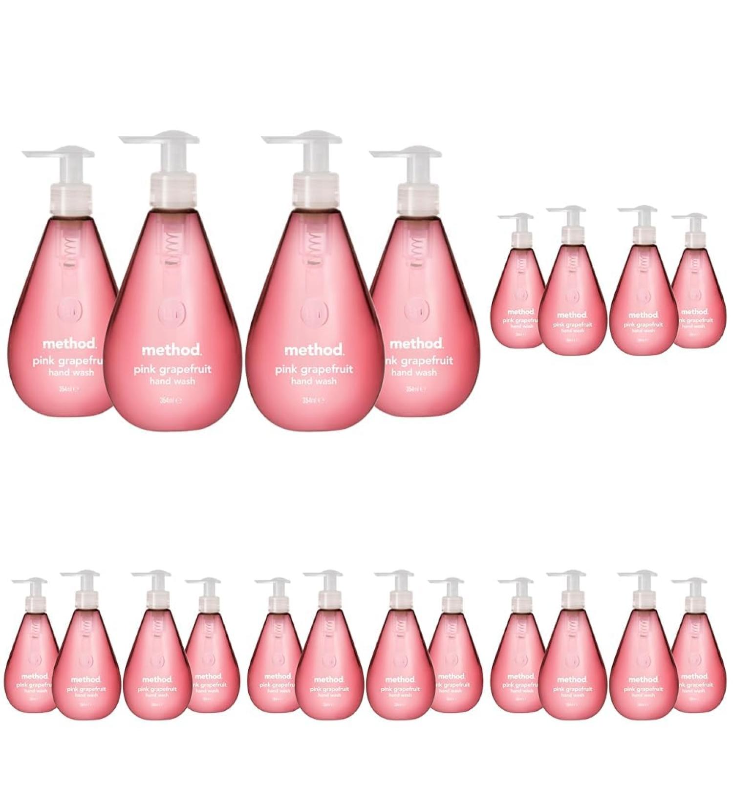 Method Pink Grapefruit Hand Wash with plant-based cleansing power 354ml 20 Pack 354.00 ml (Pack of 20) Pinck Grapefruit - Buy Online on GoSupps.com