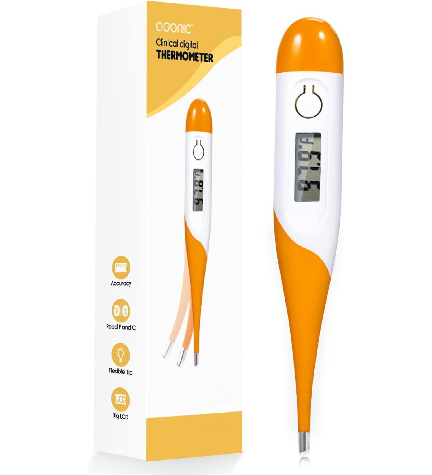 Digital Fever Thermometer - Fast Easy Read for Babies Kids Adults & Pets | Accurate Temp in 10 Secs - Buy Online on GoSupps.com