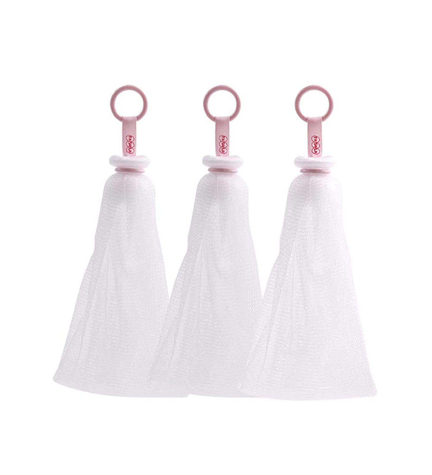 3-Piece Blister Mesh Foaming Net | Double Layer Bubble Cleanser Bag | Easy Foam Net for Gentle Cleansing - Buy Online on GoSupps.com