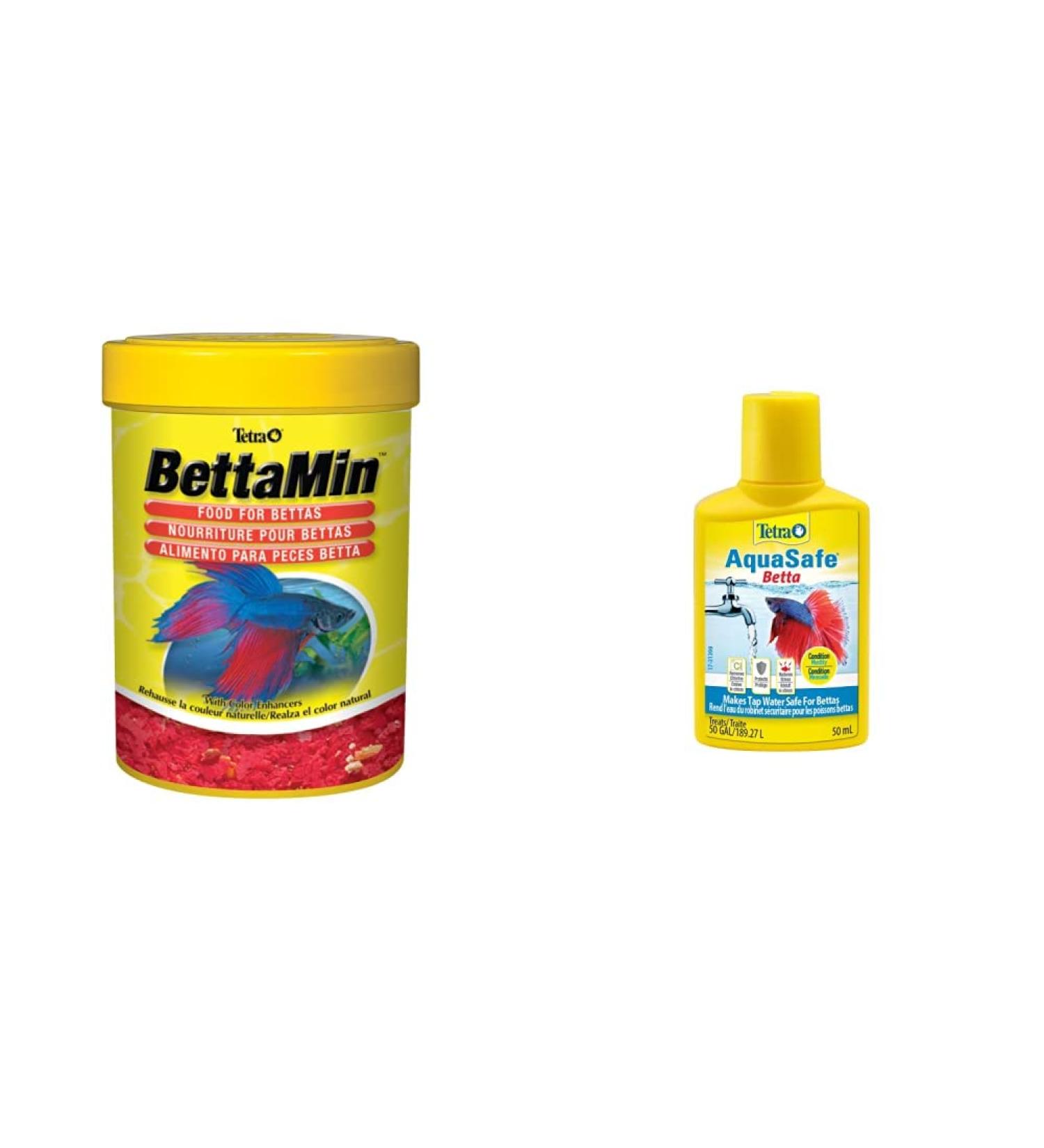 Tetra BettaMin (0.81oz 23g) + Tetra BettaSafe (1.69oz 50ml) - Buy Online on GoSupps.com