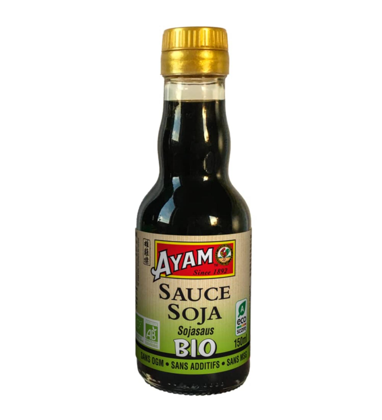 AYAM Soy Sauce | Salty | Organic | Ideal for cooking at home | Marinades | Sushi | No Preservatives - 150ml - Buy Online on GoSupps.com