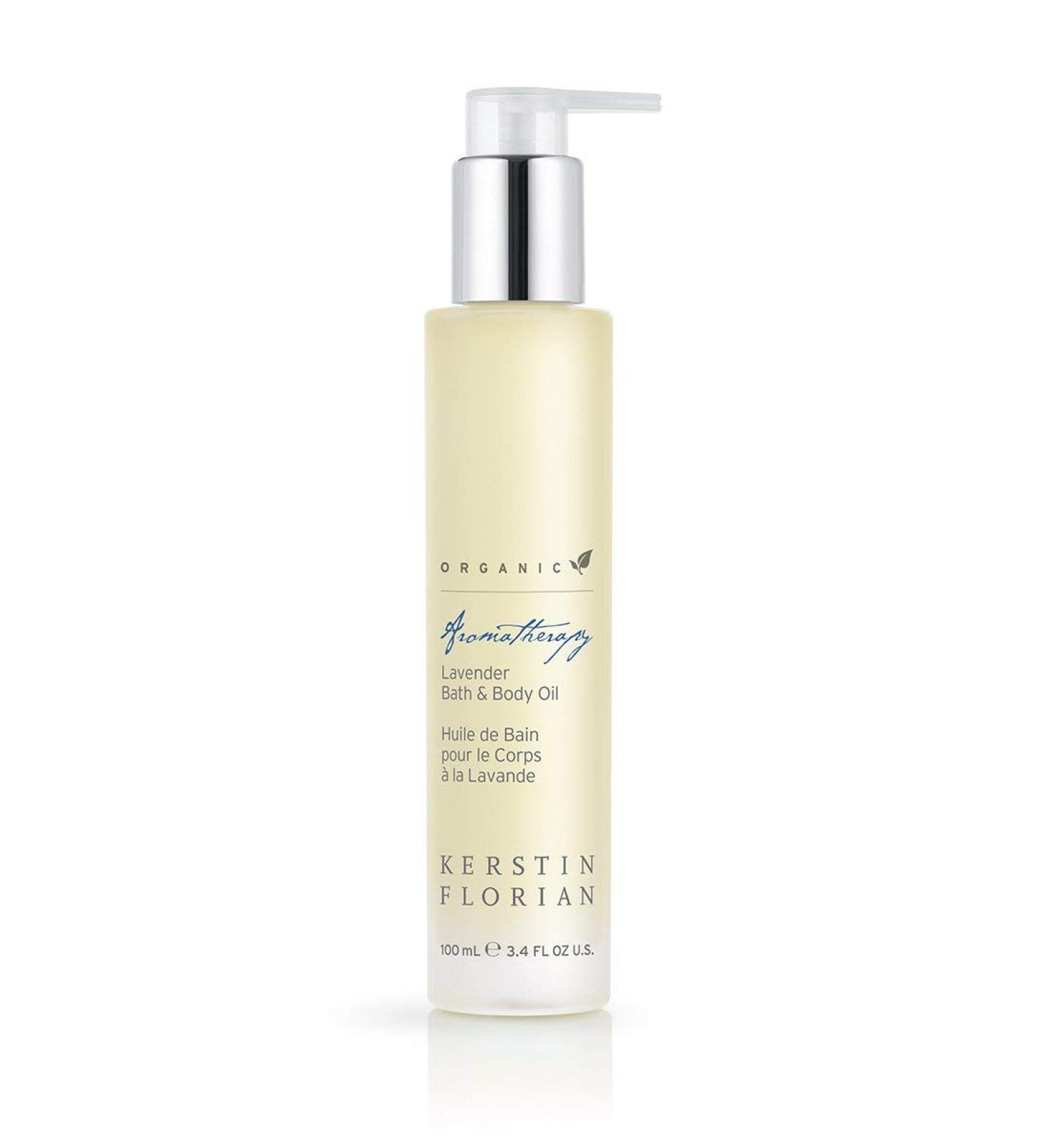 Kerstin Florian Organic Lavender Body Oil - Nutrient-Rich Moisturizer with Vitamin E, Coconut & Jojoba Oil - Natural Essential Oils for Massage & Muscle Relaxation (3.4 fl oz) - Buy Online on GoSupps.com