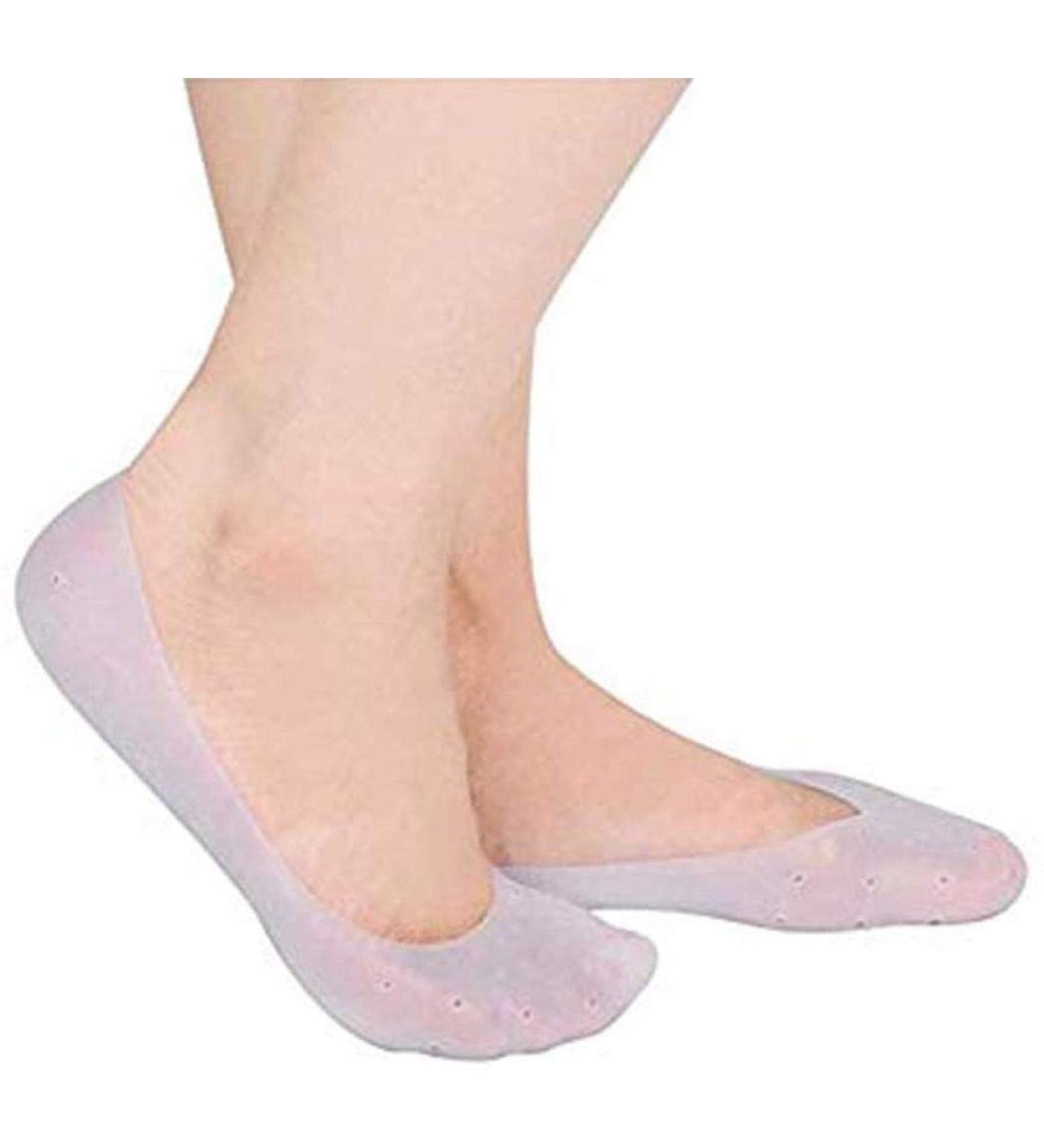 Pedimend Full Length Silicone Gel Breathable Moisturizing Foot Socks | for Dry/Cracked Skin | Remove Calluses Corns | Prevent Plantar Fasciitis & Metatarsalgia (Large) - Buy Online on GoSupps.com