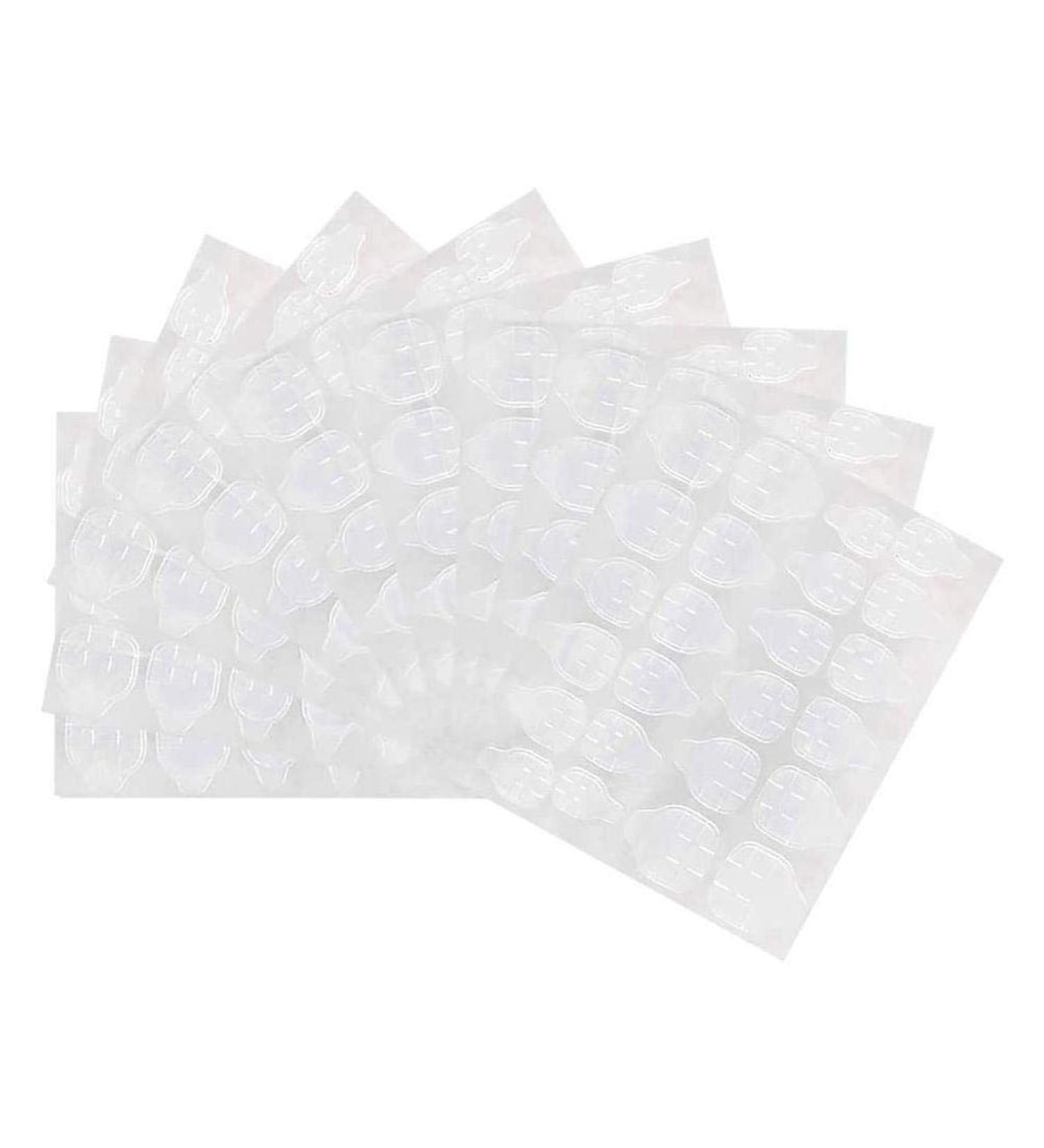 10 Sheet Nail Glue Stickers - Clear Double-Sided Gel Adhesive for Fake Nails | Self-Adhesive Tapping Tips for Women - Buy Online on GoSupps.com