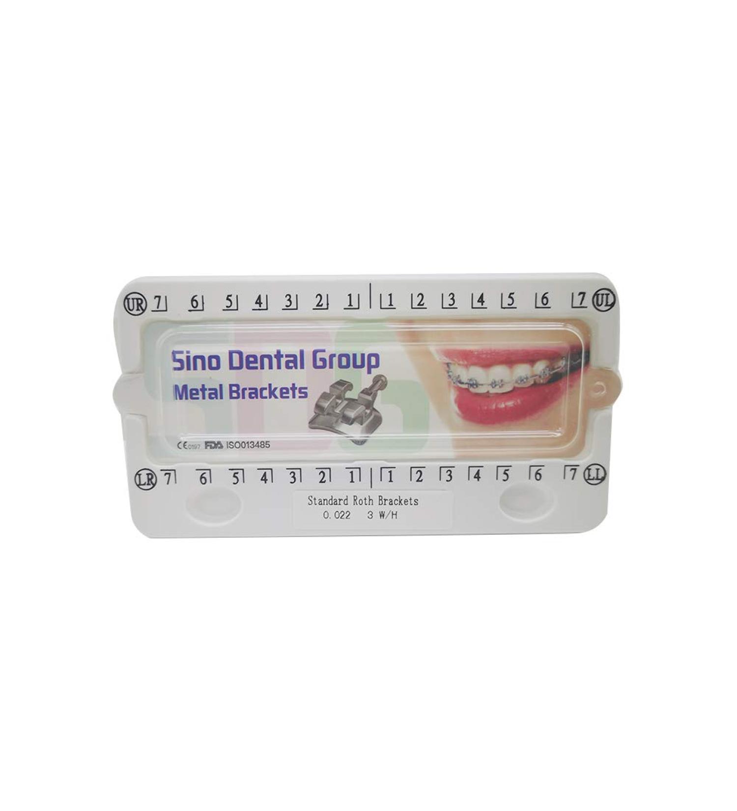 Braces Kit -200pcs/Box Bondable Metal Brackets For Teeth 0.022 Slot With 3 Hook (Standard Roth) - Buy Online on GoSupps.com