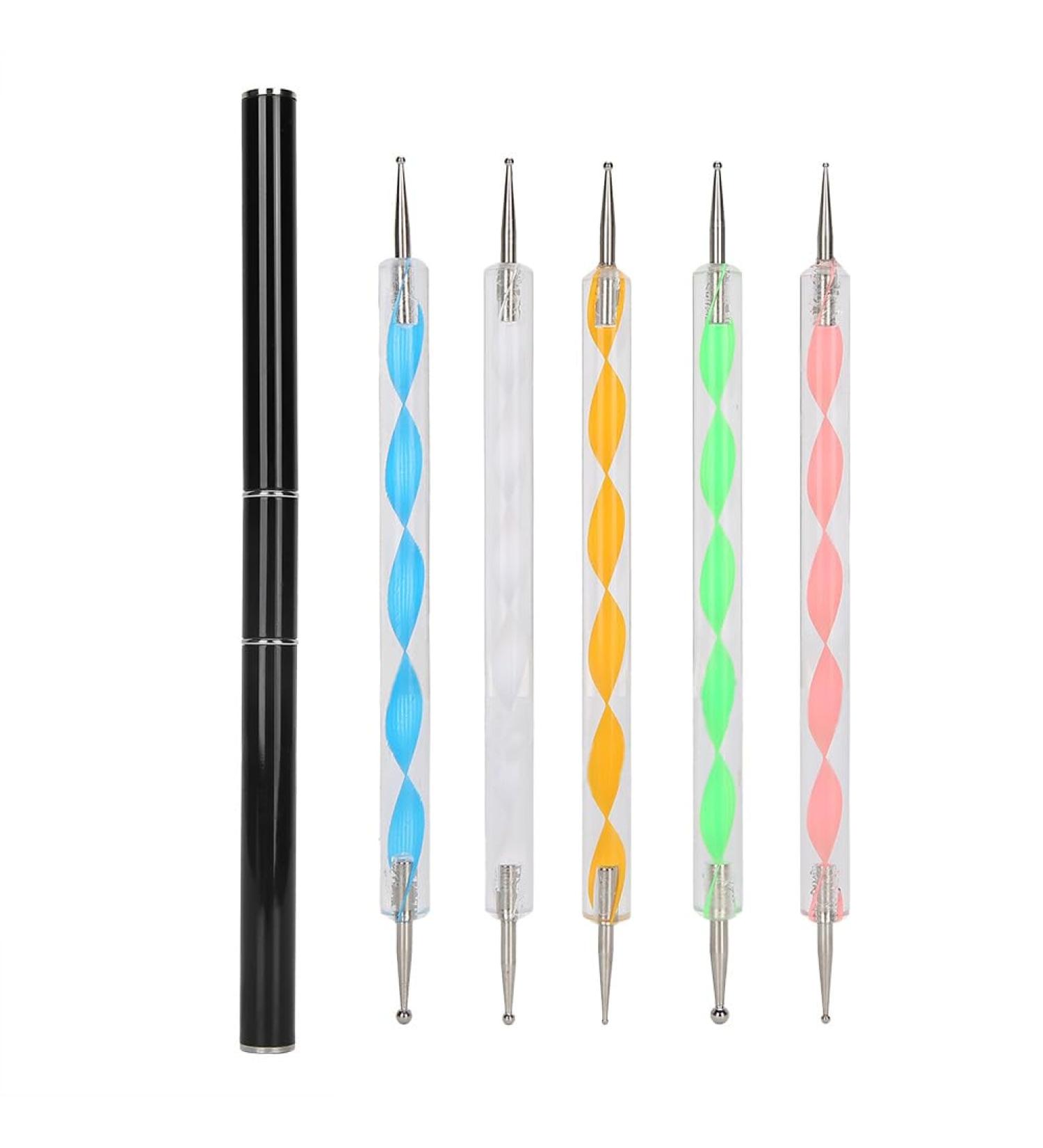 Demeras Angled Mascara Painting Tool Manicure 19x7x2 Nail Art Dotting Pen Manicure Tool Set Doubleend Uv Gel Painting Pen Manicure Accessories - Buy Online on GoSupps.com