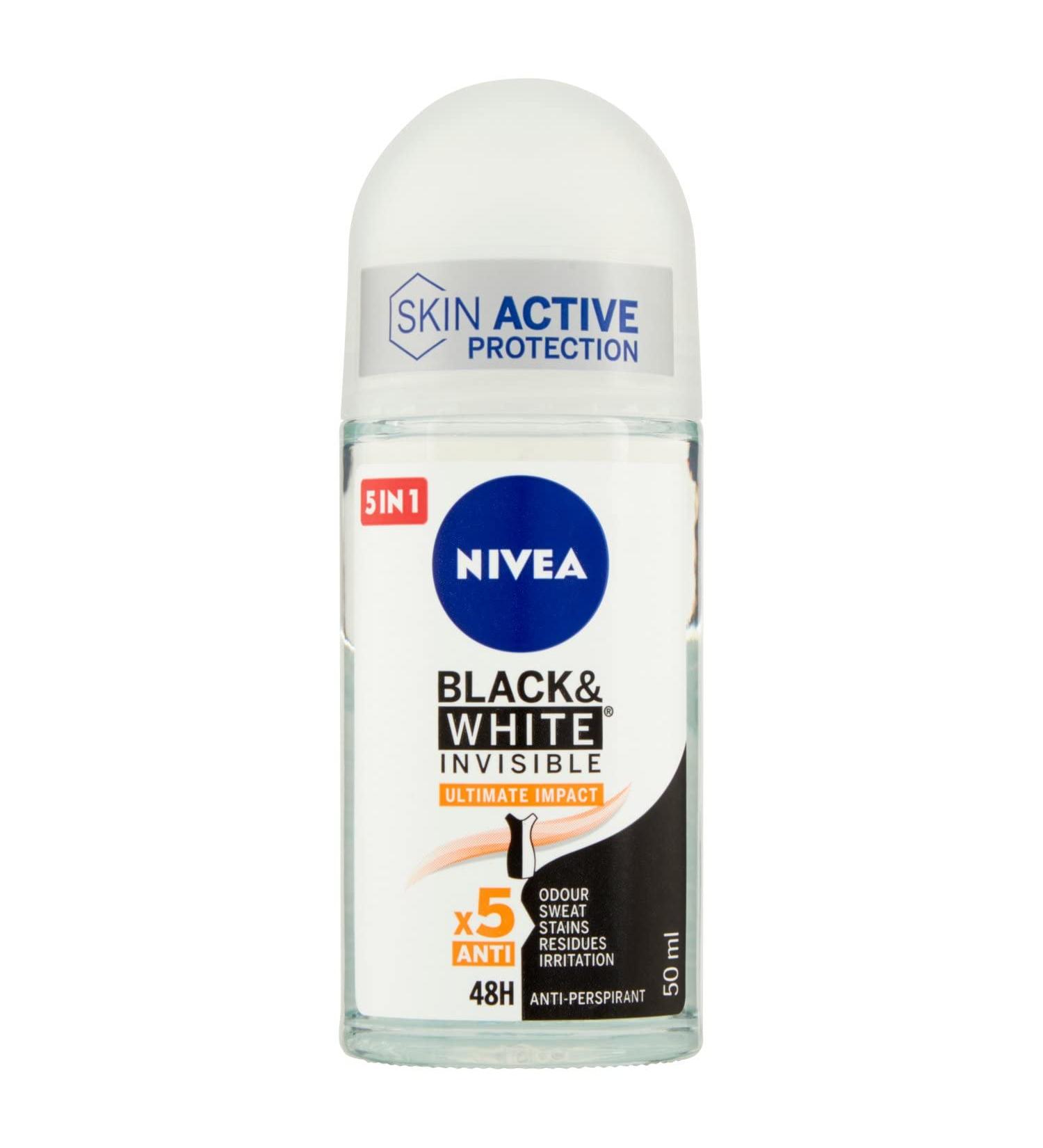 Beiersdorf Nivea Deodorant Black&White Ultimate Protection Roll On - 1600 g - Buy Online on GoSupps.com