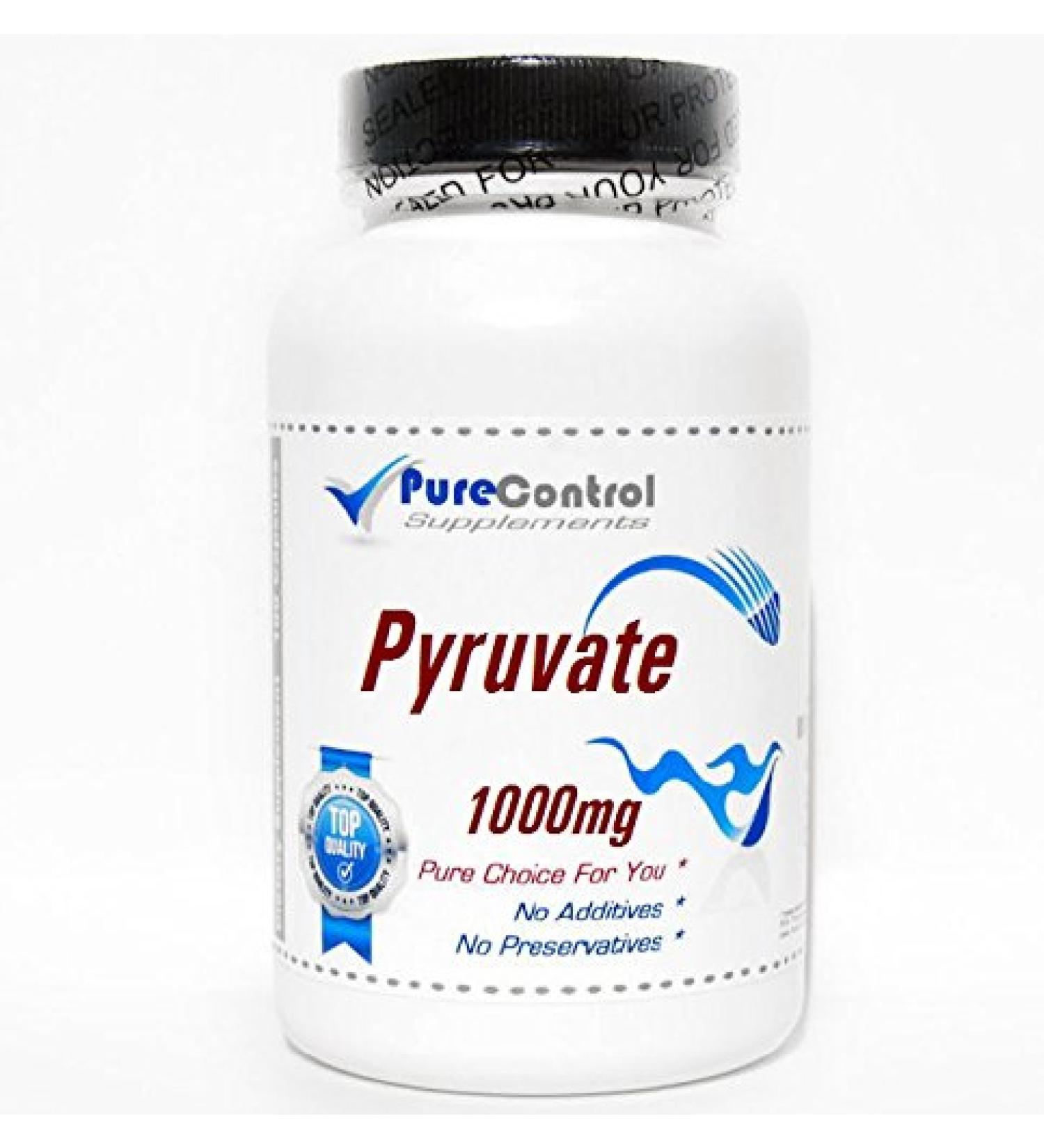 Pyruvate 1000mg // 200 Capsules // Pure // by PureControl Supplements