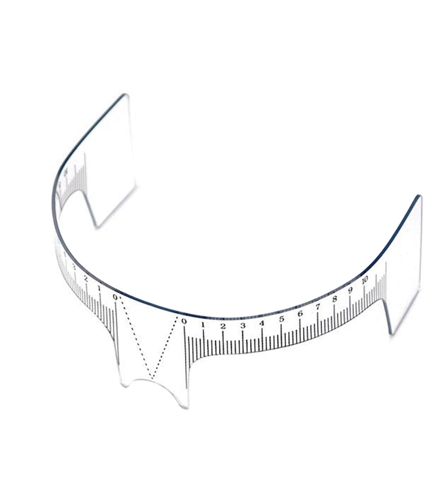 Plastic Eyebrow Ruler Nose Positioning Eyebrow Grooming Ruler Eyebrow Stencil Makeup Microblading Measuring Shaper Tool Eyebrow Shaping Gauge - Buy Online on GoSupps.com