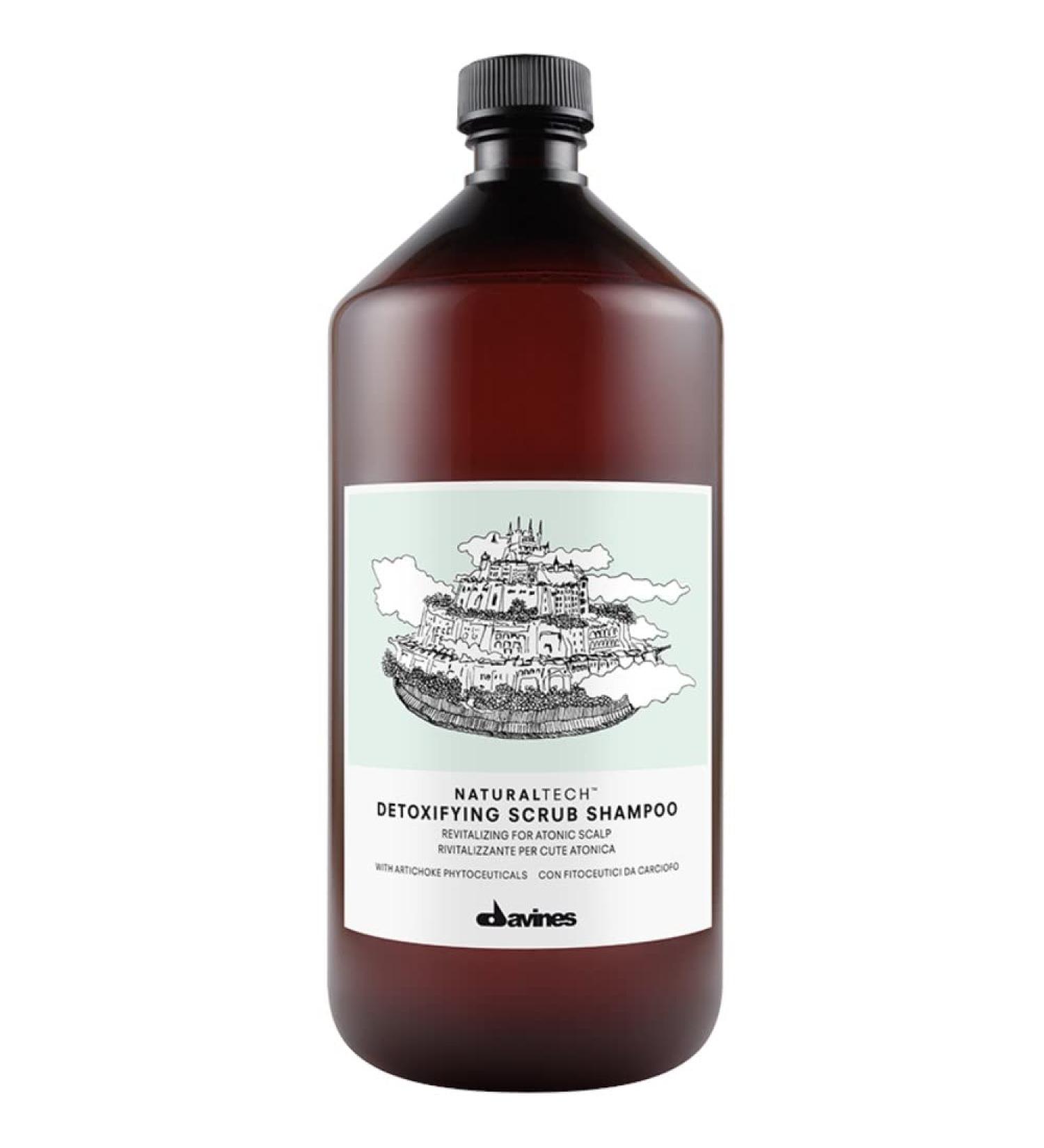 Davines Naturaltech Detoxifying Scrub Shampoo 1000ml - Revitalizing shampoo