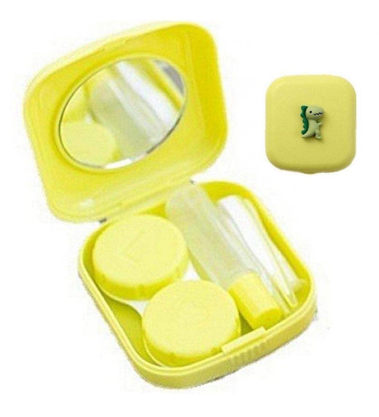 BEMVP Contact Lens Container for Women - Cute Dinosaur Eye Care Box for Travel & Home Storage - Buy Online on GoSupps.com