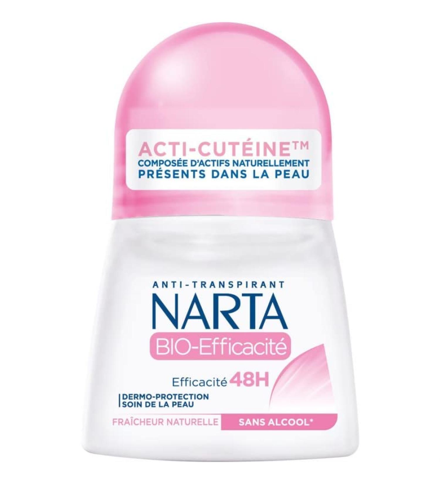 NARTA - Women's Organic Roll-on Deodorant 50ml - Pack of 4 - Buy Online on GoSupps.com