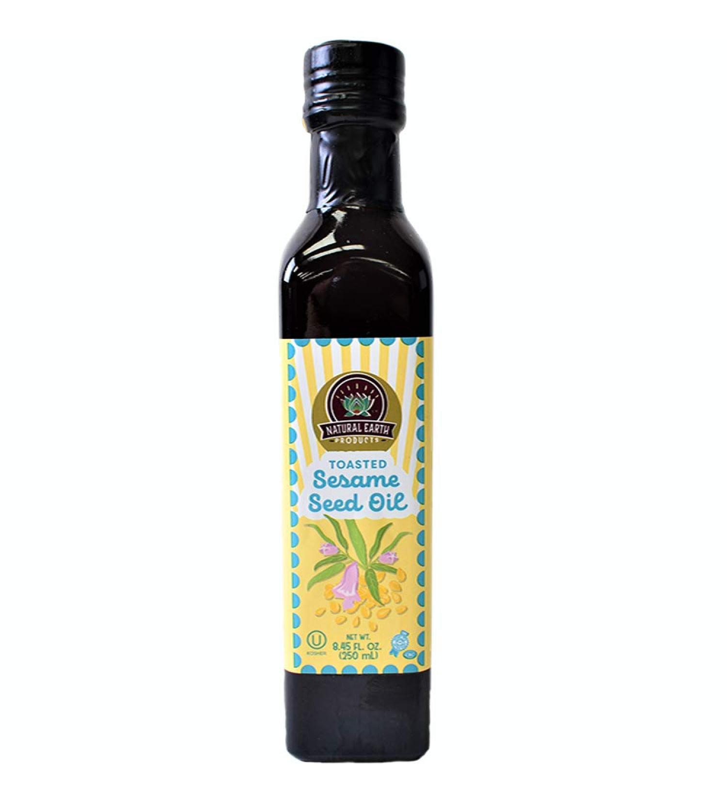 Toasted Sesame Oil - Cold Pressed Roasted Seed Oil - Certified Kosher - 8.45 Fl Oz - Single Pack - Buy Online on GoSupps.com