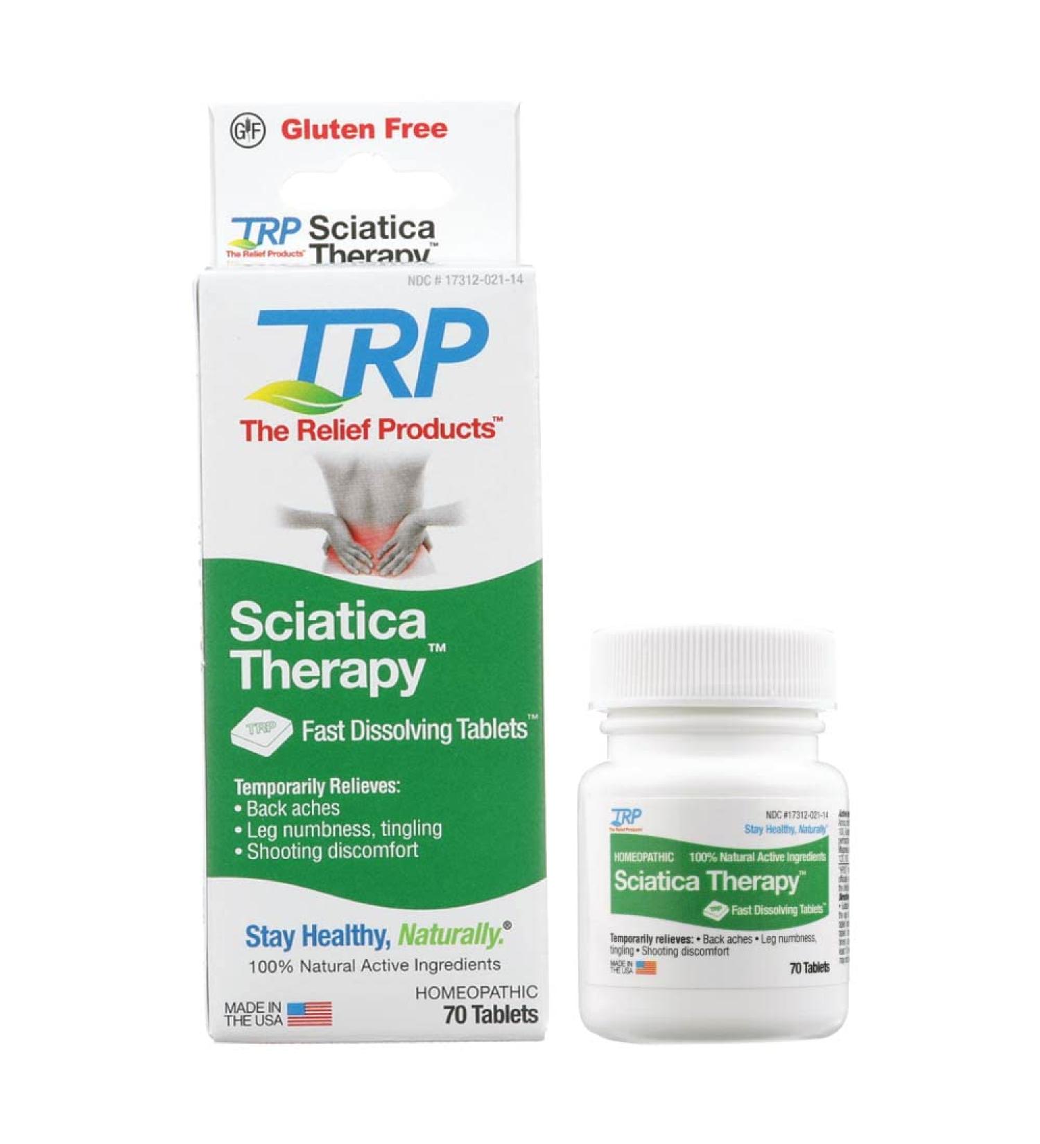 Sciatica Therapy Tablets - 70 Count | Fast Relief Formula by The Relief Products - Buy Online on GoSupps.com