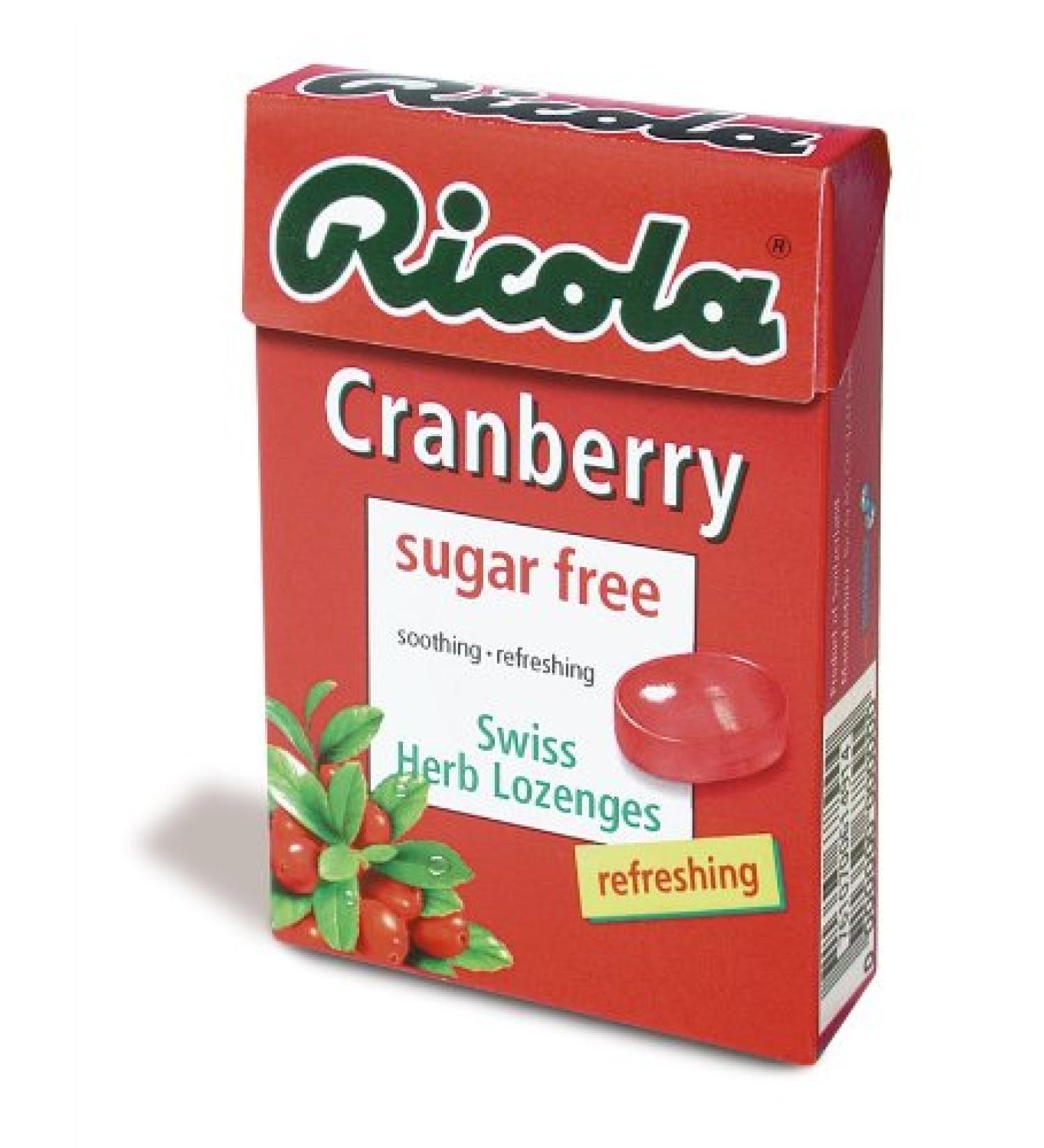 Ricola Ricola Cranberry Sugar Free Candy 50g (Pack of 4)