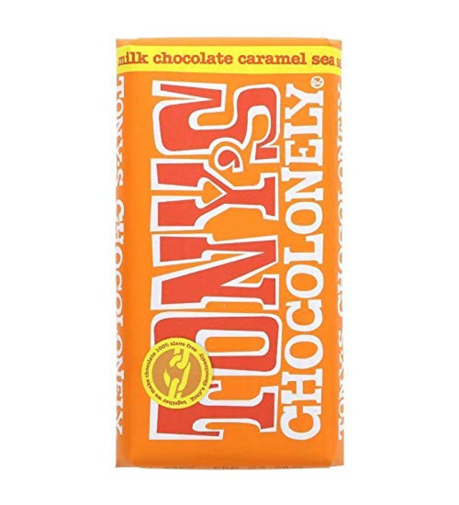 Tony's Chocolonely TONY'S CHOCOLONELY | Caramel au lait choc caramel/sel de mer | 8 x 180 g