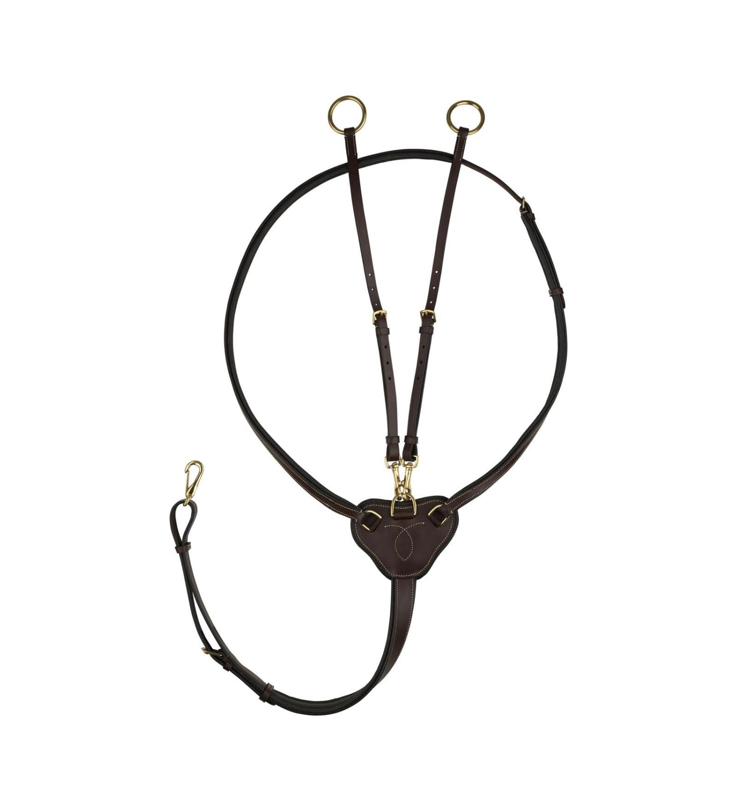 HORZE Winchmore Martingale Brown F Dark Brown (F) Warmblood