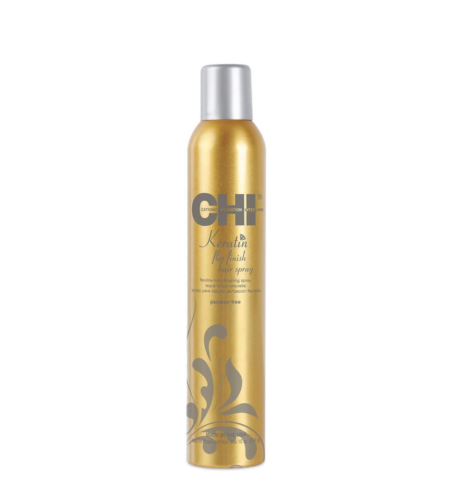 CHI Keratin Flex Finish Hair Spray 10 oz - Long-Lasting Hold for Smooth & Shiny Hair - Buy Online on GoSupps.com