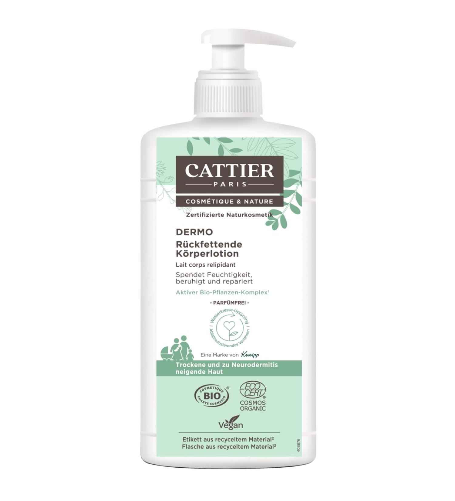 CATTIER Paris Dermo Body Lotion Relies Sensations of Tension and Repairs Dry to Very Dry Stressed and Atopic Dermatitis Skin 500 ml - Buy Online on GoSupps.com