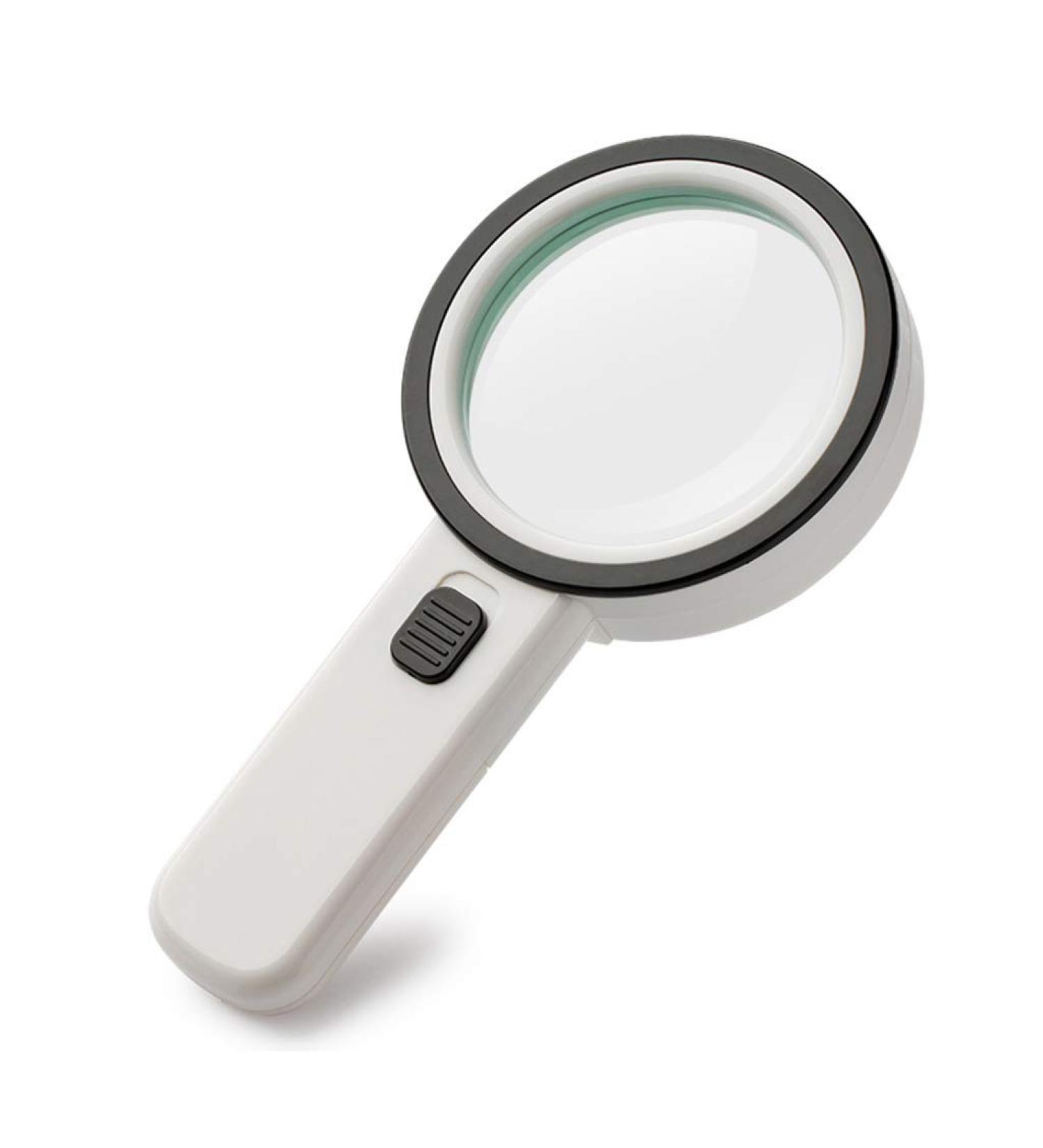 Magnifying Glass 30 Times Magnifying Glass 12 LED Lights Optical Glass for The Elderly Good Times - Buy Online on GoSupps.com