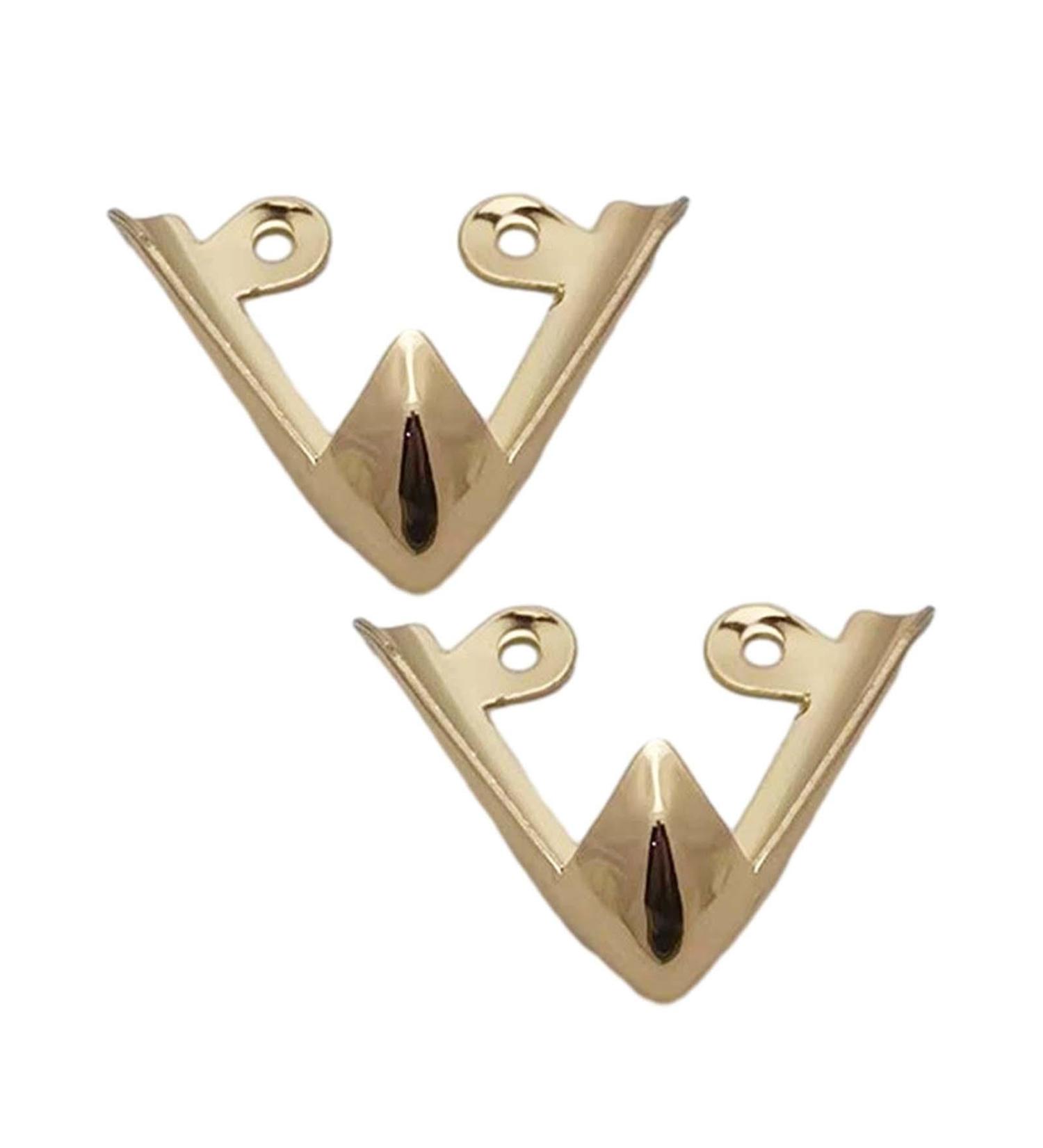 Shop Elegant Gold Metal High Heel Toe Caps - 2 Piece Pointed Protector for Stylish Shoe Protection - Buy Online on GoSupps.com