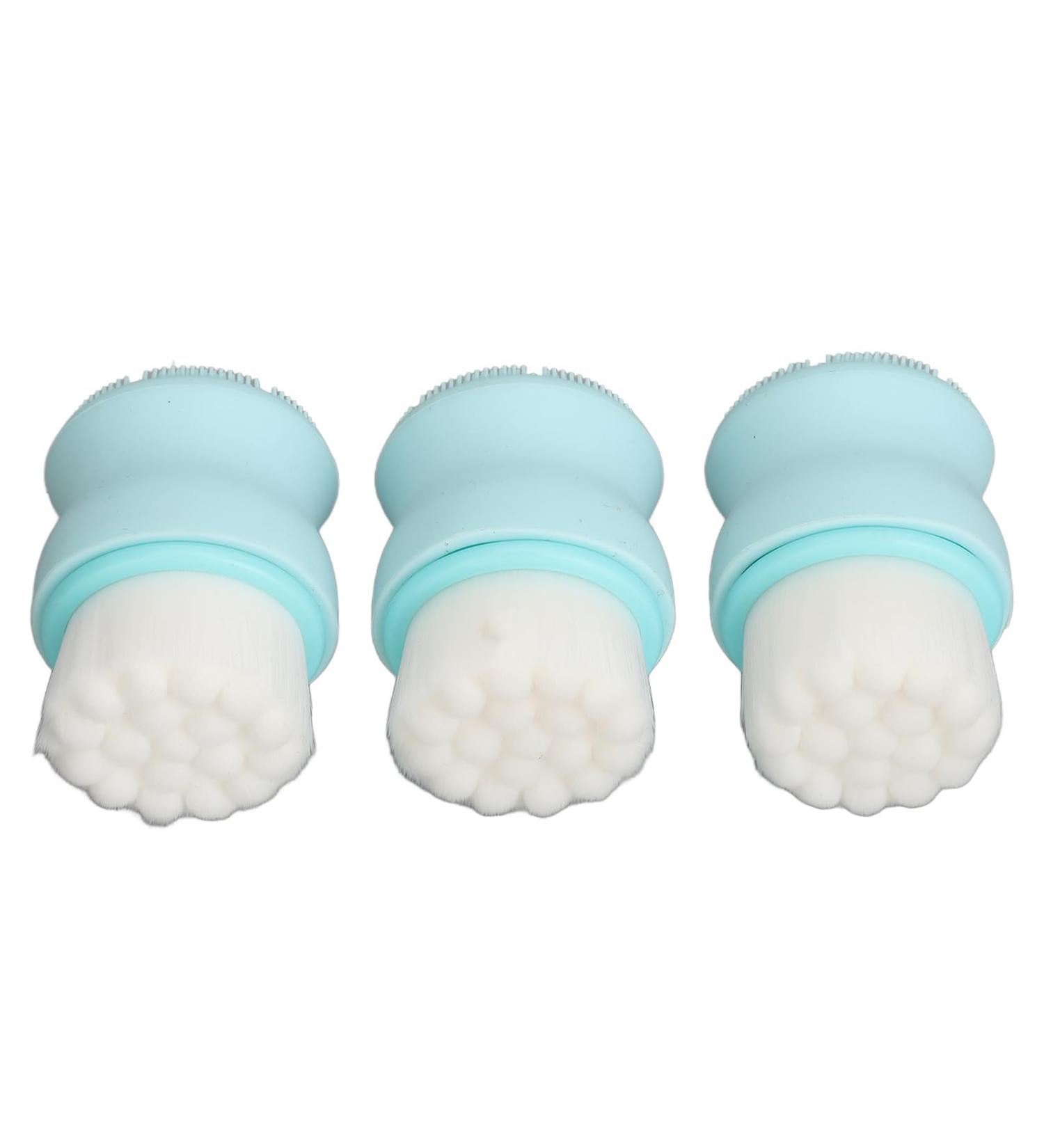 Deep Cleansing Dual Face Brush | Blackhead Removal & Exfoliating Massage Tool | Silicone | Travel-Friendly Beauty Essential - Buy Online on GoSupps.com