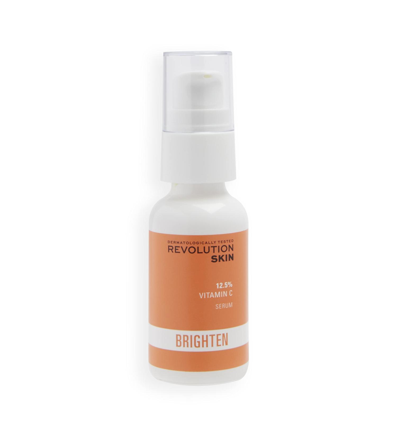 Revolution Skincare London 12.5% Vitamin C Serum Illuminates & Brightens Skin Tone Improves Radiance Fragrance Free 30 ml Translucent + Clear - Buy Online on GoSupps.com